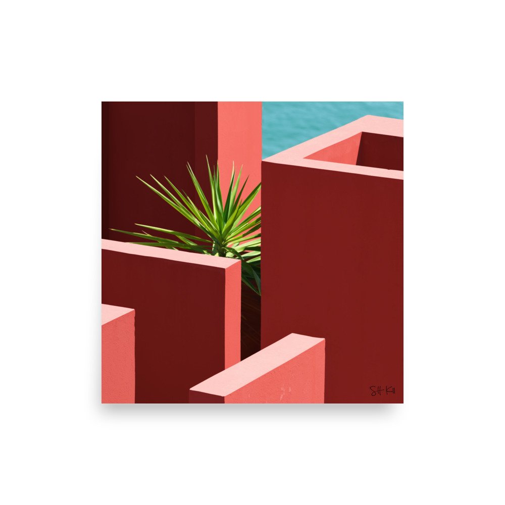 Muralla Roja 17 fine art photography print, unframed, multiple sizes