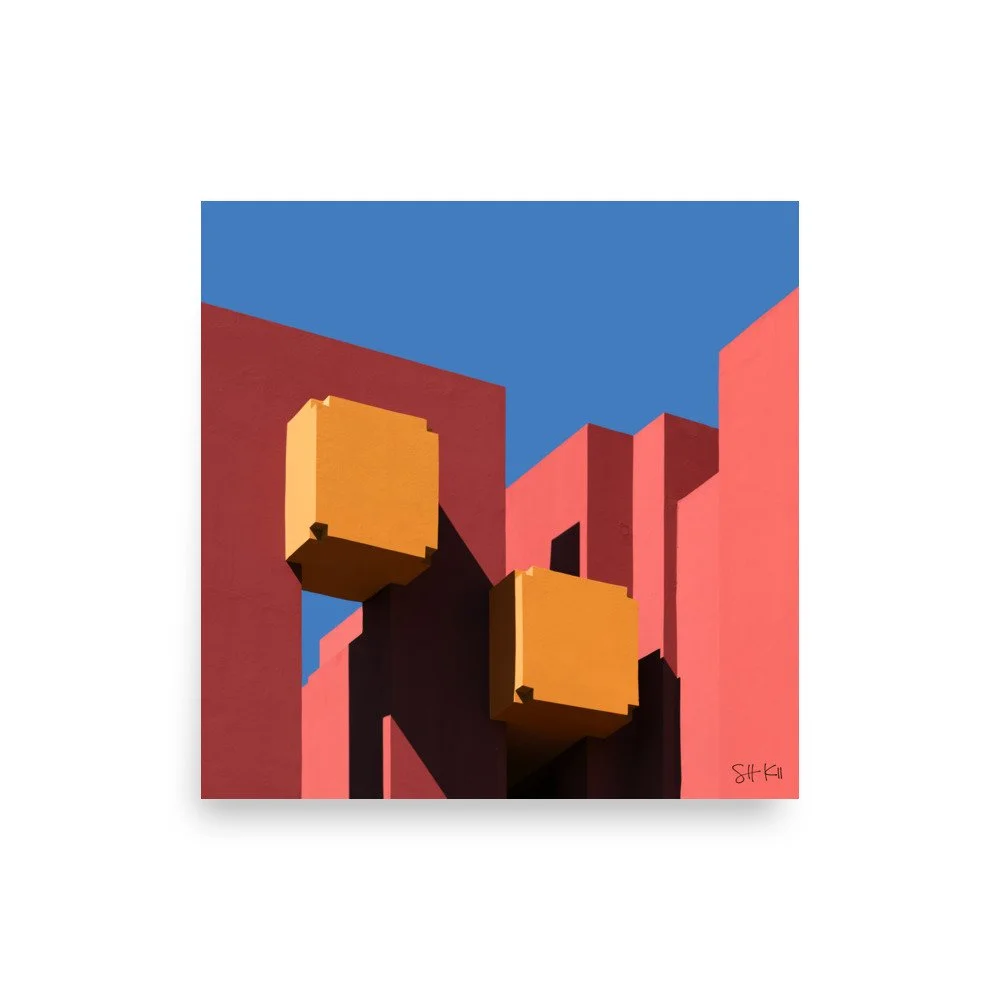 Muralla Roja 19 fine art photography print, unframed, multiple sizes