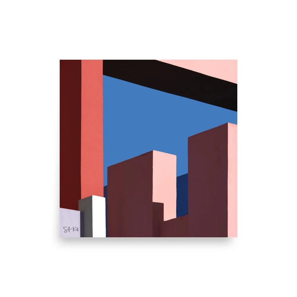 Muralla Roja 22 fine art photography print, unframed, multiple sizes