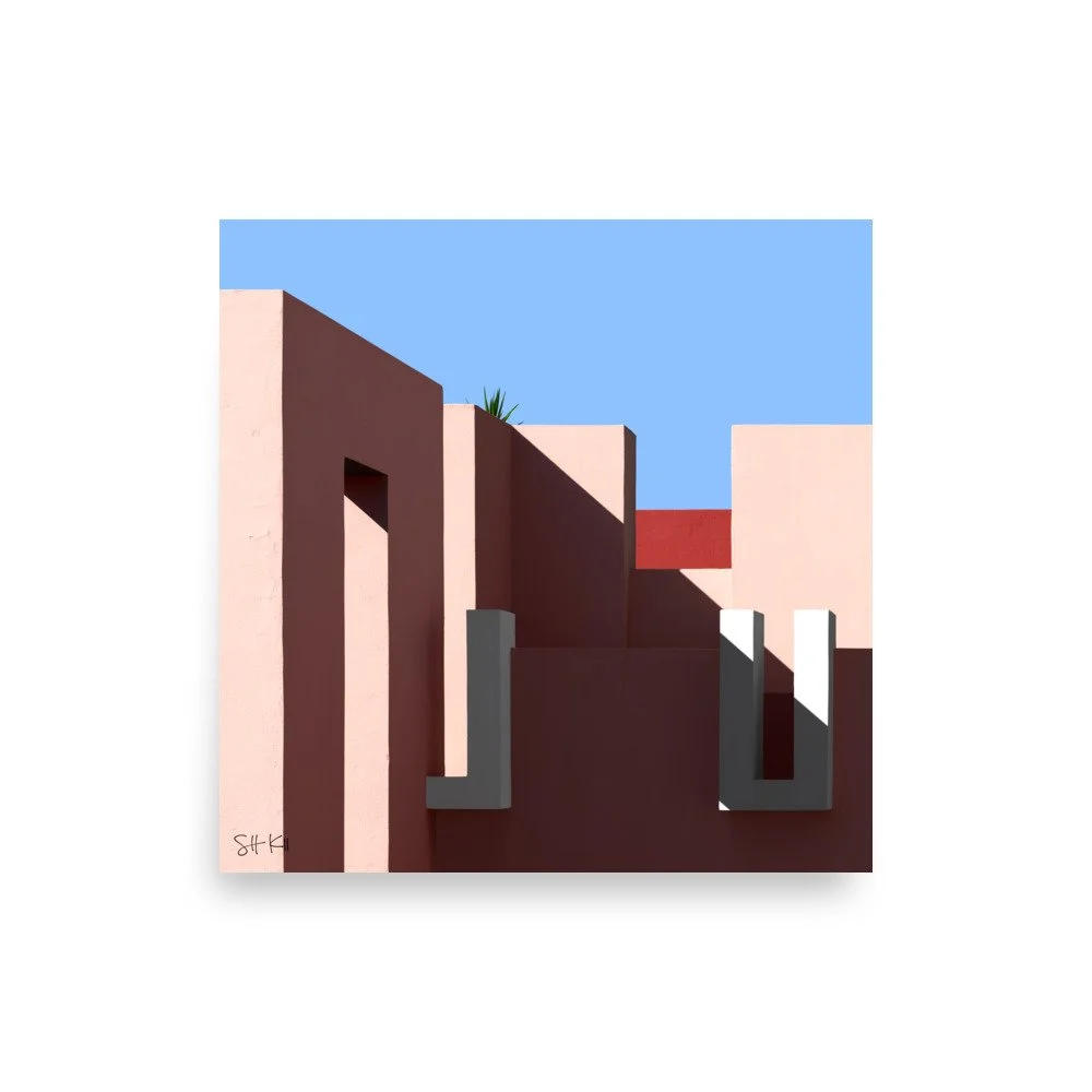 Muralla Roja 24 fine art photography print, unframed, multiple sizes