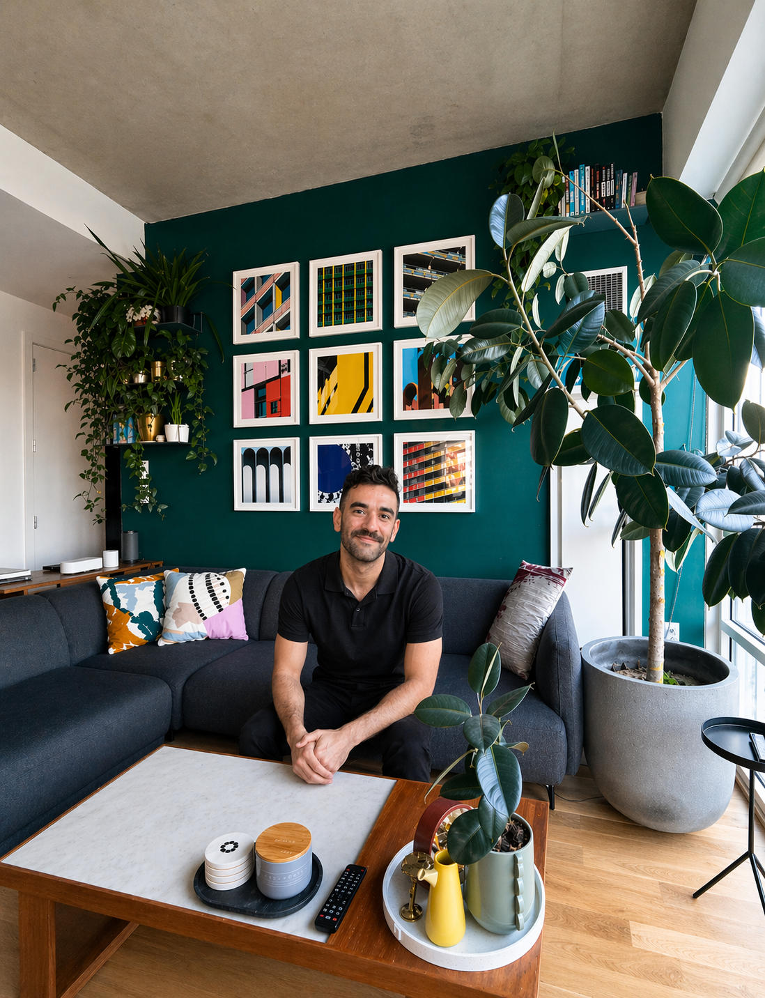 photograph of artist Garrett Knoll