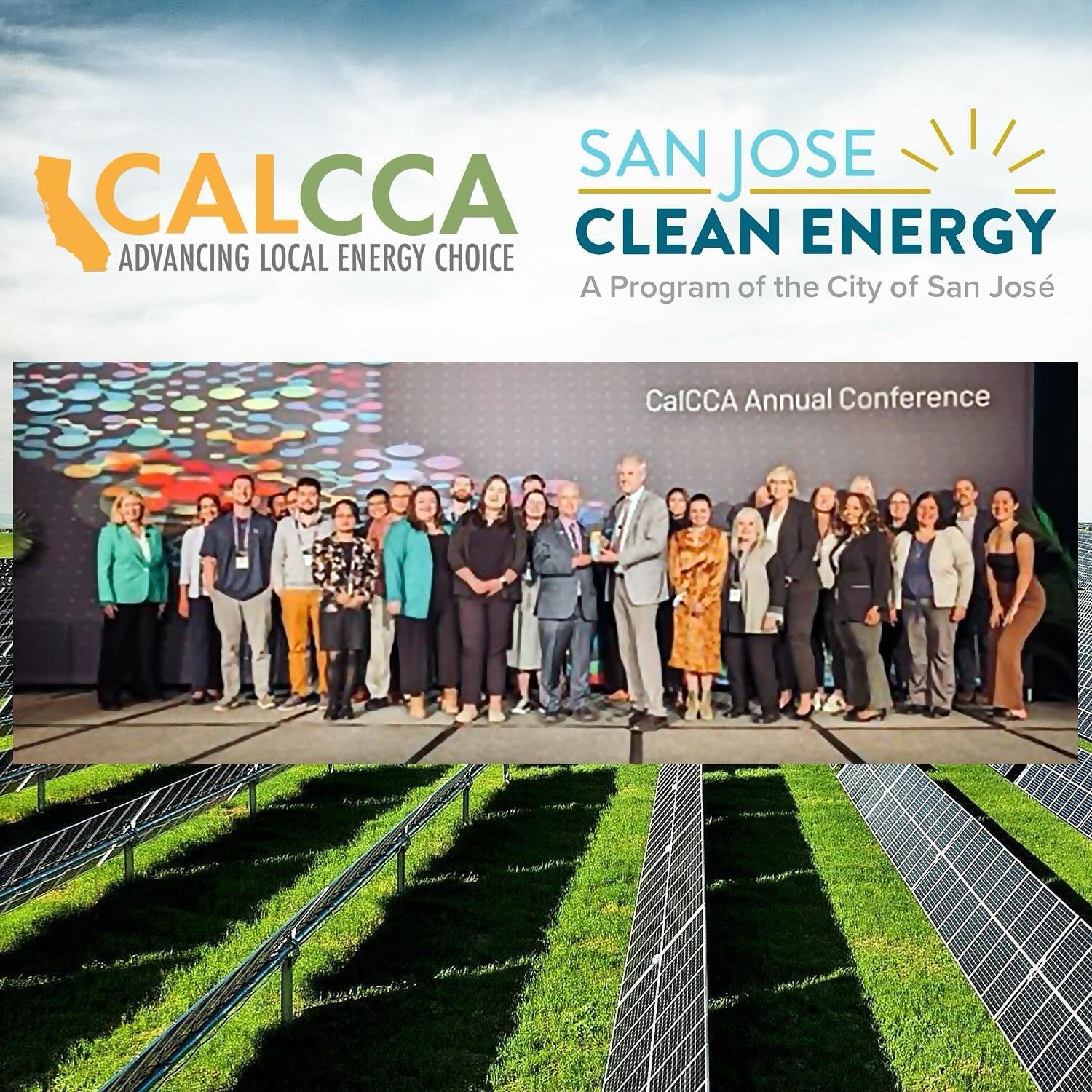 🎉 Exciting News! 🎉 SJCE has been honored with the 2024 Community Impact Award by CalCCA for our EV Outreach and Education Pilot and we&rsquo;re thrilled to share this achievement with our community! As Chair of T&amp;E, I was asked to join Chair Ho