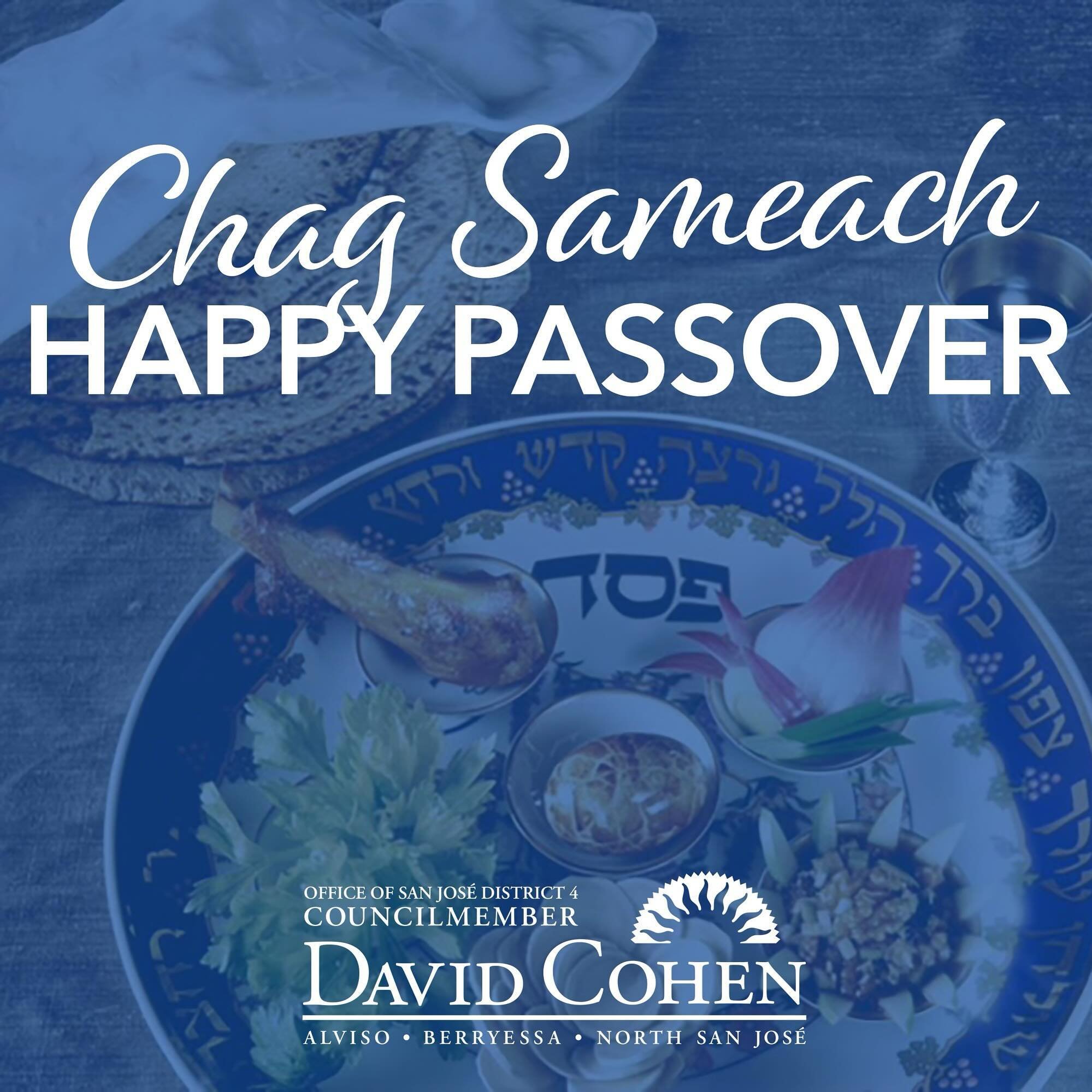 Chag Pesach Sameach to all celebrating Passover in our wonderful community! As we gather around the Seder table, may the story of liberation inspire us to cherish freedom, cherish family, and cherish the blessings of togetherness. Wishing you joy, pe