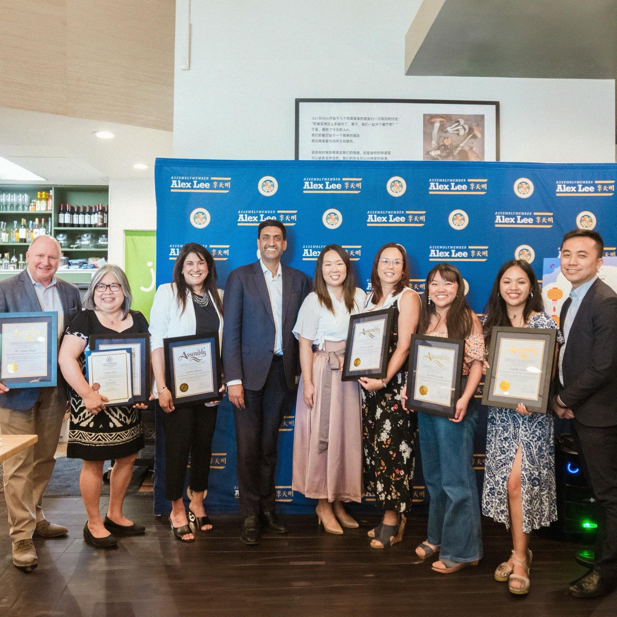 Yesterday, In observance of AAPI History Month, Rep Ro Khanna and Assemblymember Alex Lee took time to recognize some of the community&rsquo;s best and brightest! Congratulations to AANHPI Honorees, Thy Hope Luong (D4 Youth Commissioner), Librarian C