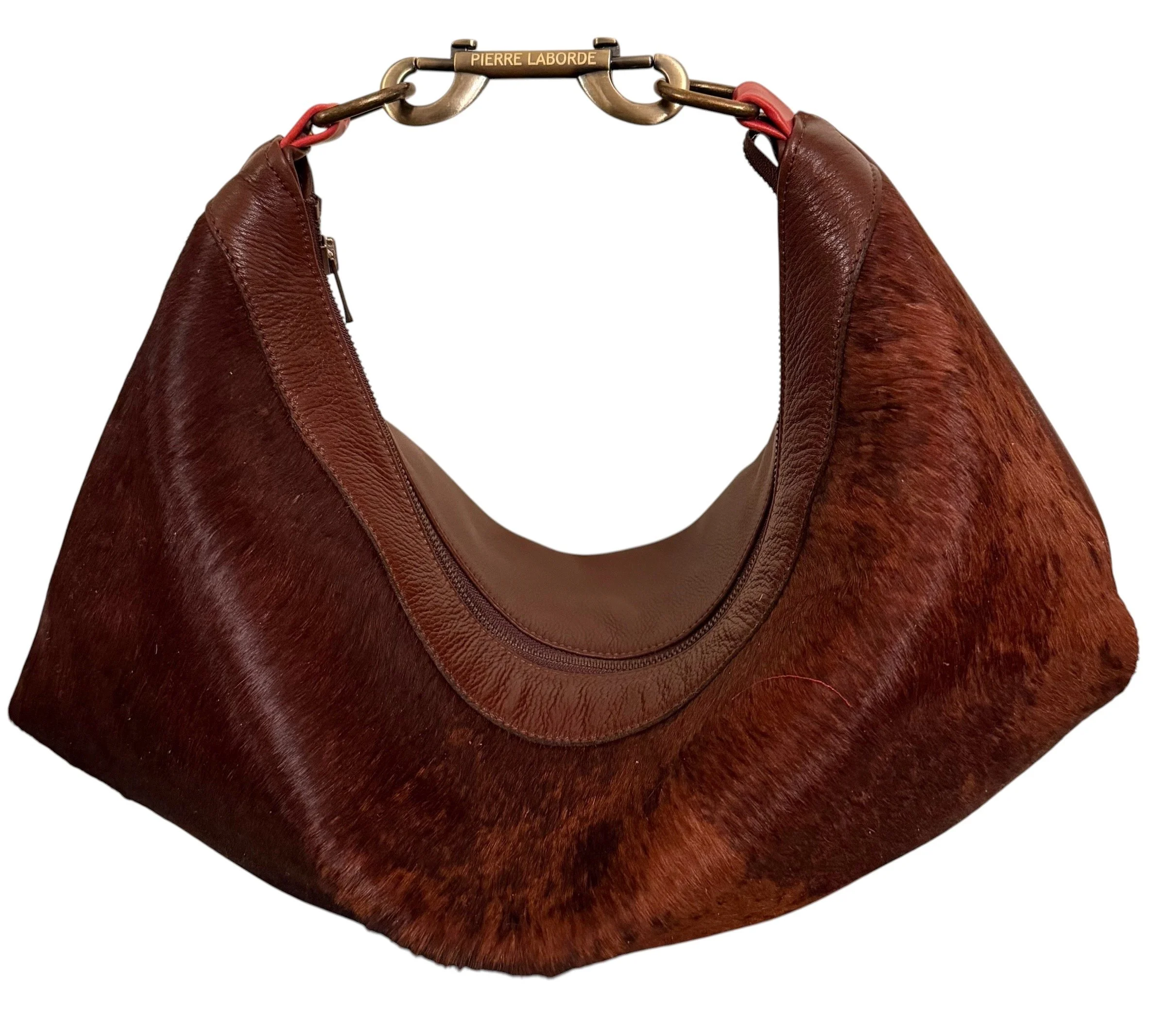 Dania / Short Hair Brown & Tan Cowhide  / Soft Brown Leather Hide