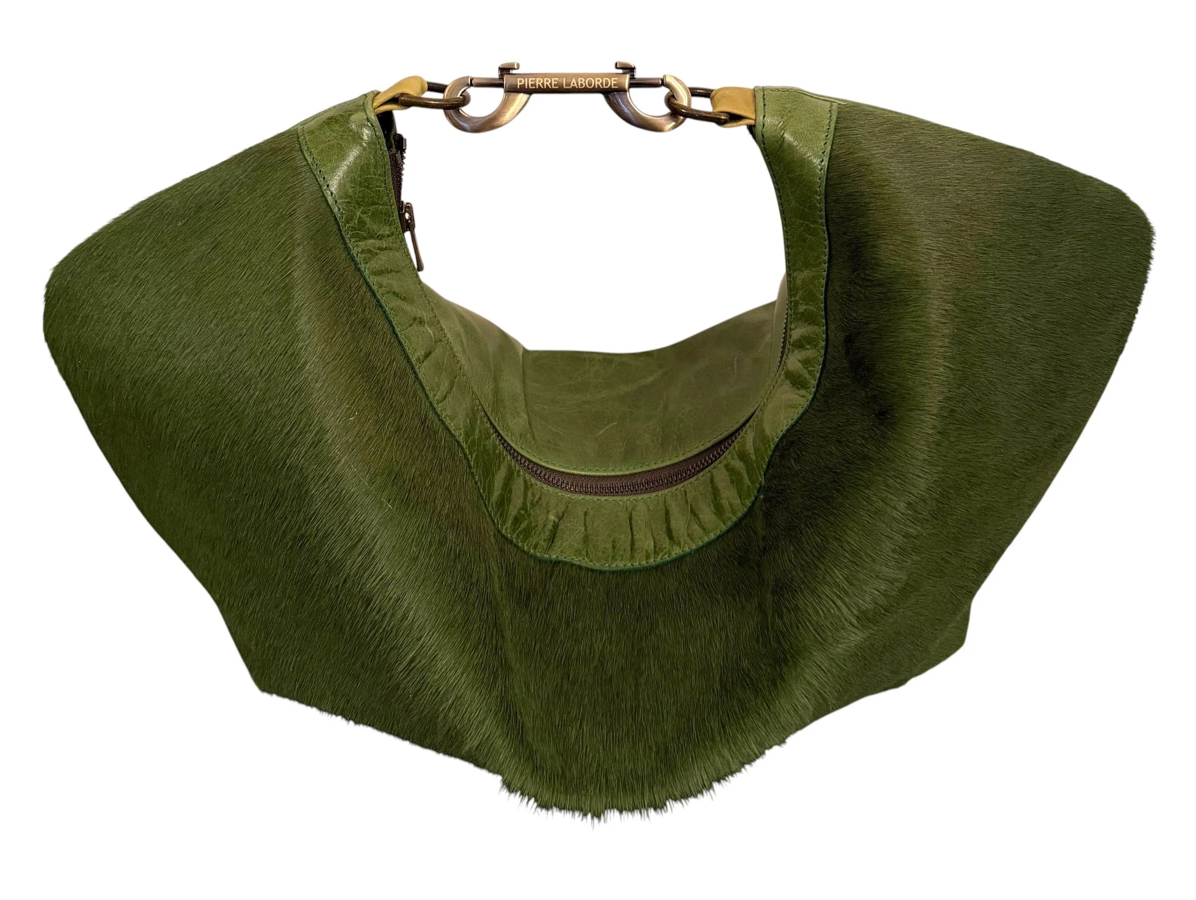 Emma / Short Hair Green  Cowhide  / Soft Green Leather Hide