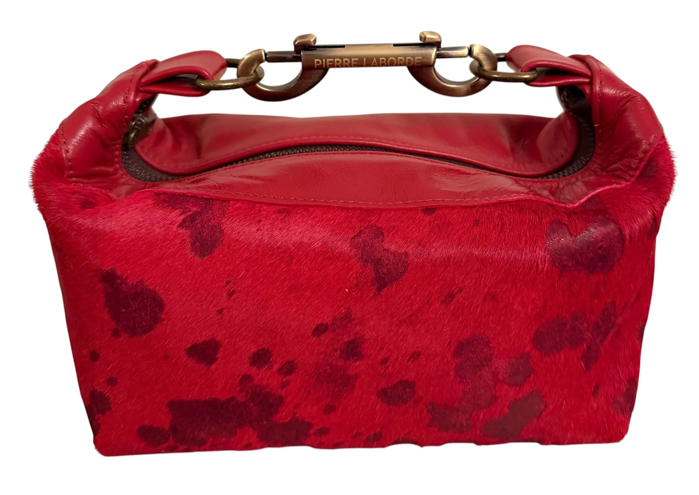 Aurelia /Acid Washed Red & Brown  Cowhide/ Mix Red Leather Hide