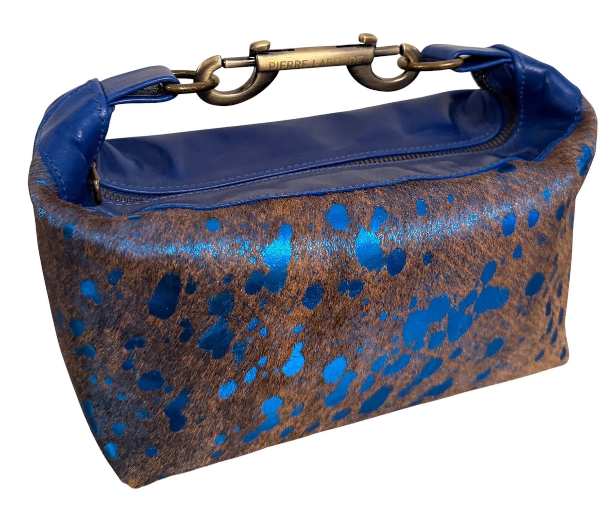 Aurelia /Royal Blue &  Light Brown Cowhide/ Mix Royal Blue Leather Hide