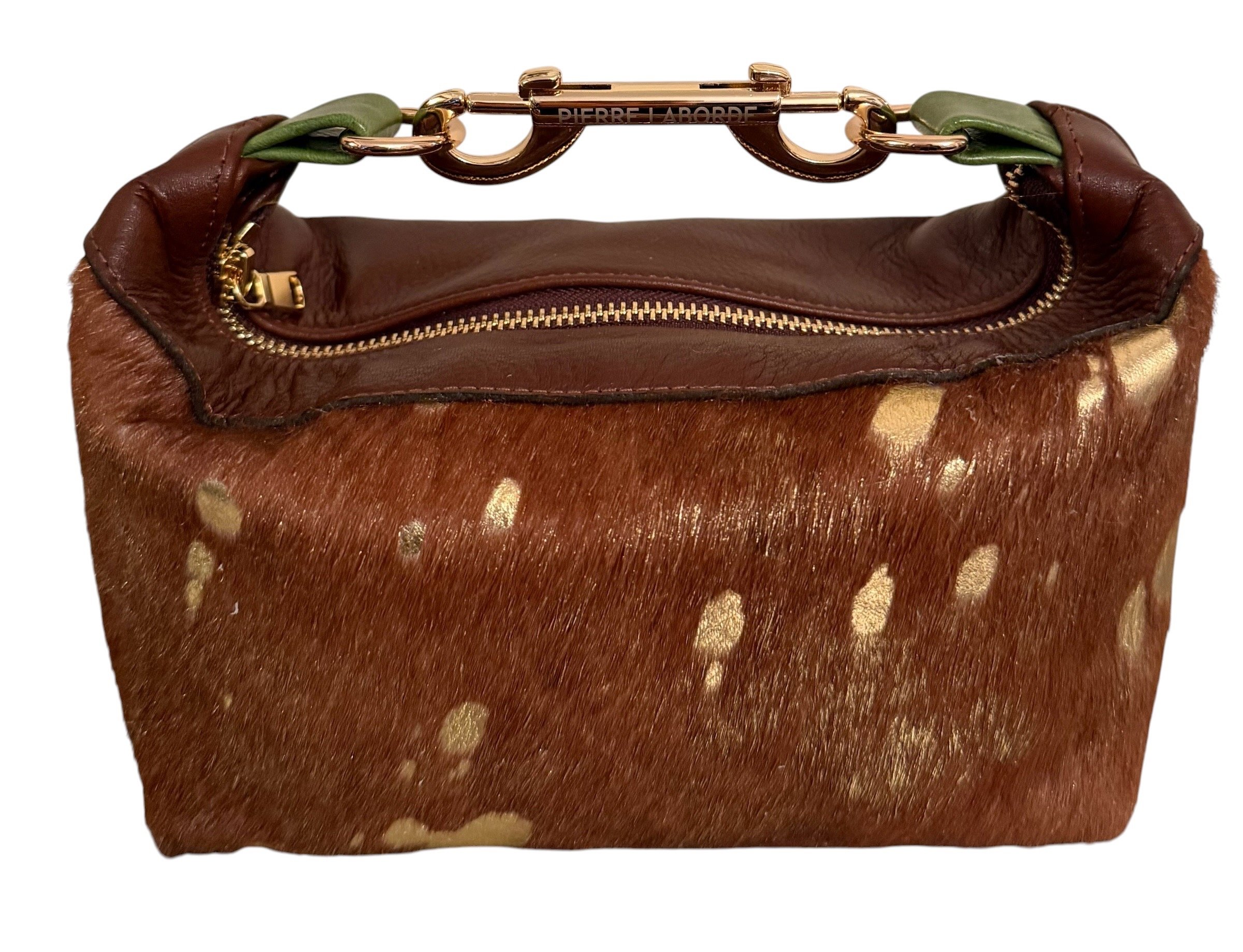 Aurelia /Acid Washed Gold & Tan  Cowhide/ Mix Brown Leather Hide