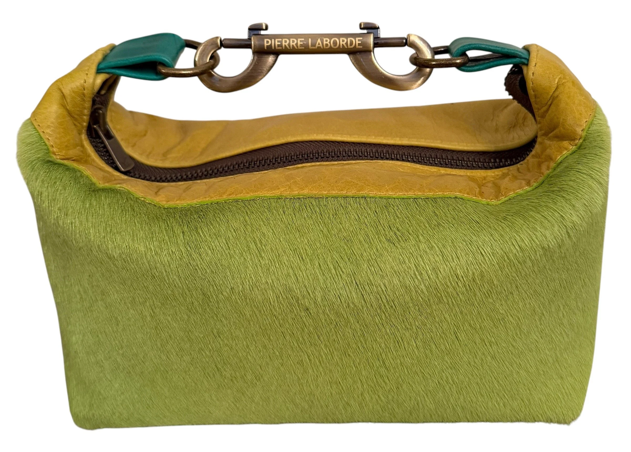 Aurelia/lime green Cowhide/ Yellow Leather Hide