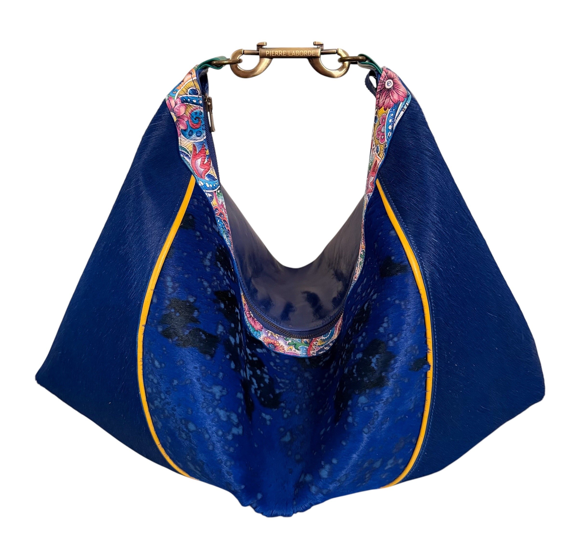 Valeria / Short Hair Blue Cowhide  / Soft Blue Leather Hide