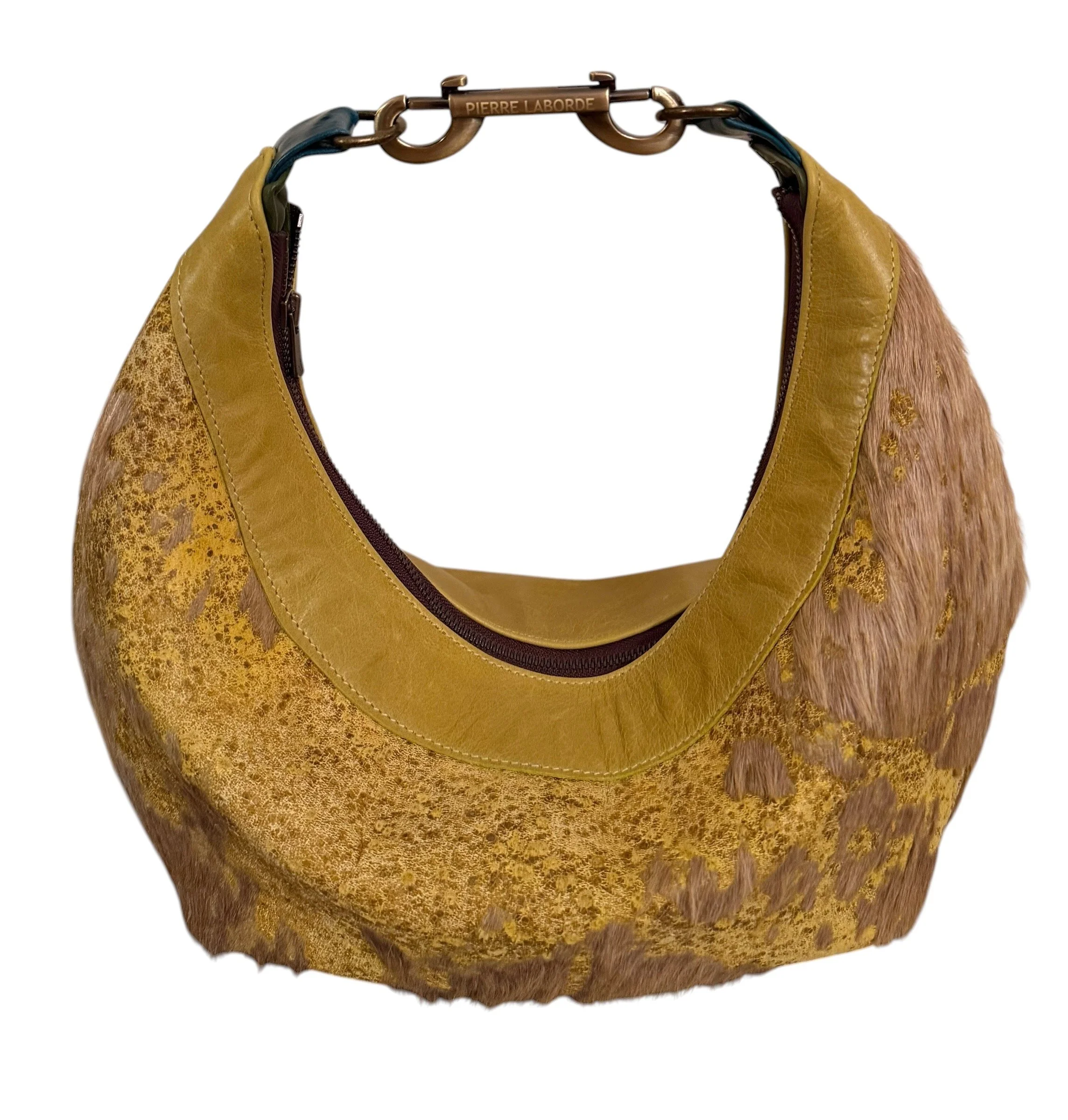 Mikaela / Acid Washed Yellow  Cowhide / Yellow  Leather Hide