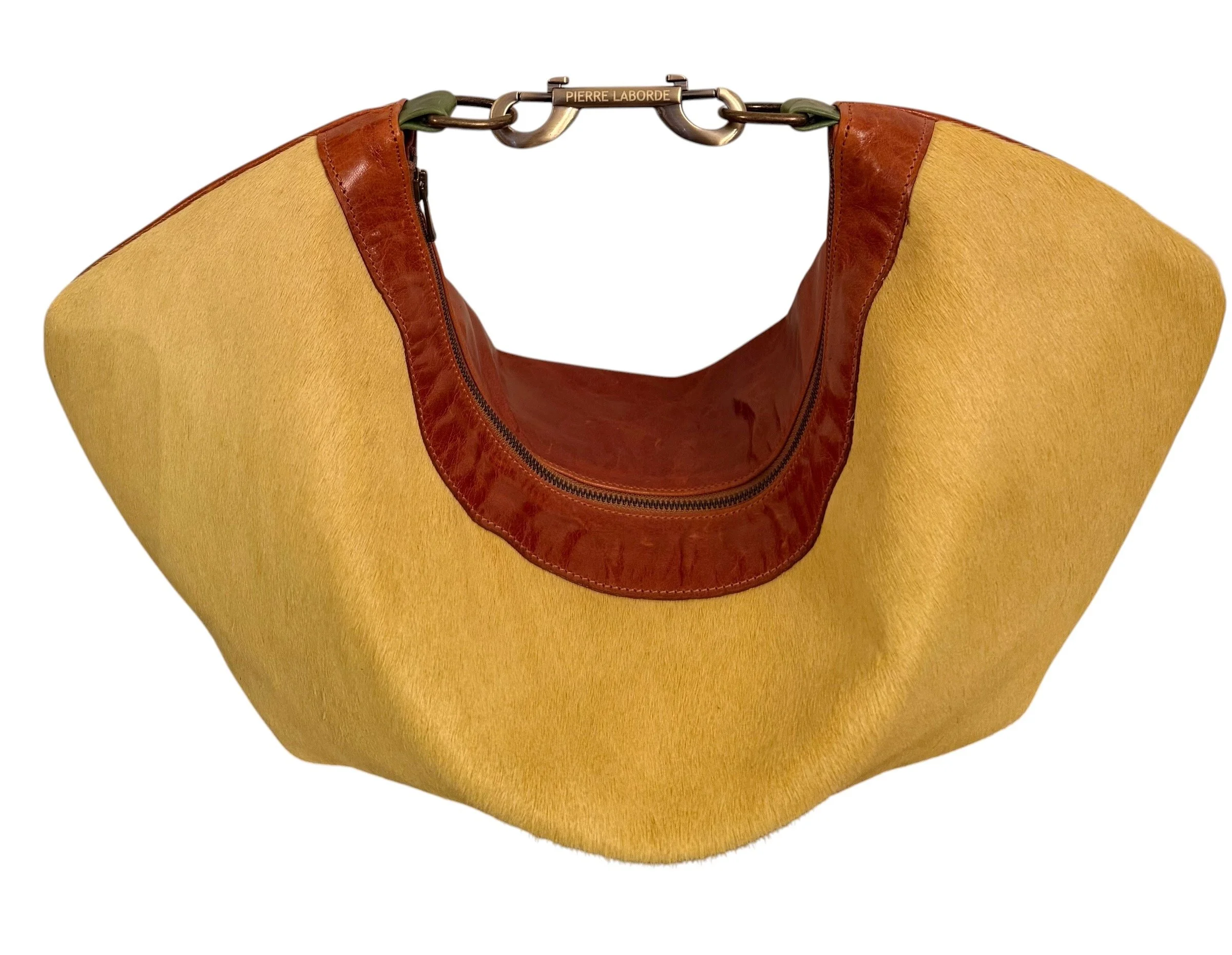 Emma / Short Yellow  Cowhide  / Soft Tan Leather Hide