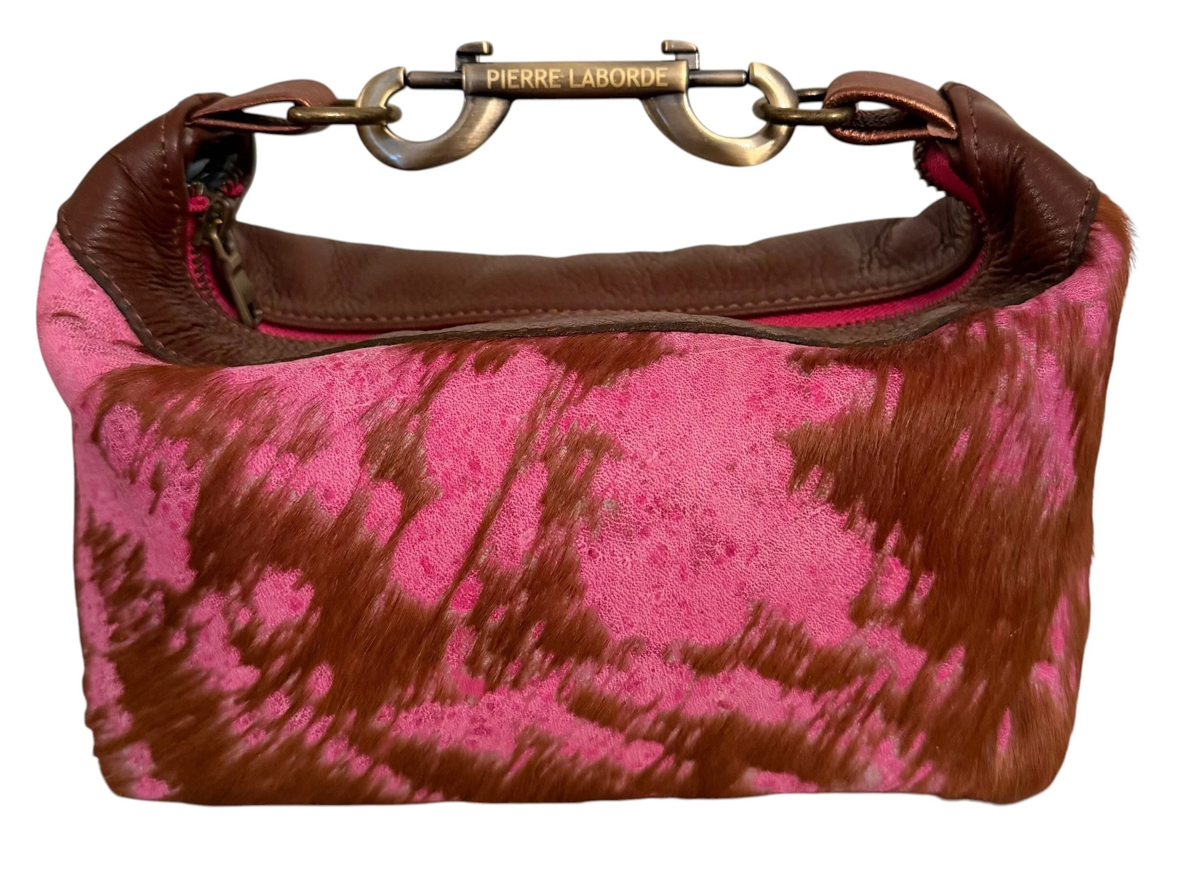 Aurelia /Pink & Brown Cowhide/ Mix Brown  Leather Hide