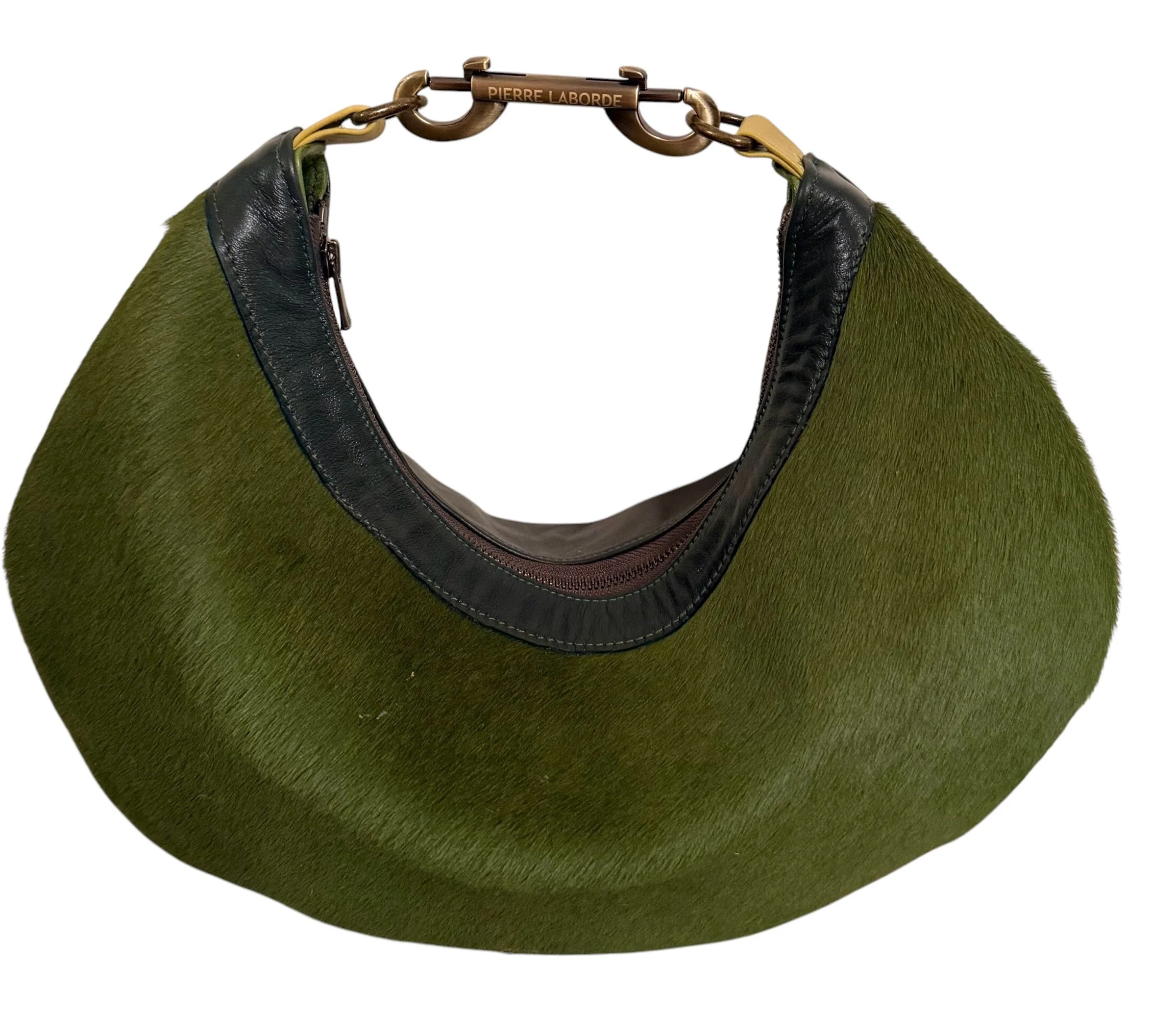 Audie / Short Hair Green Cowhide / Soft Green Leather Hide