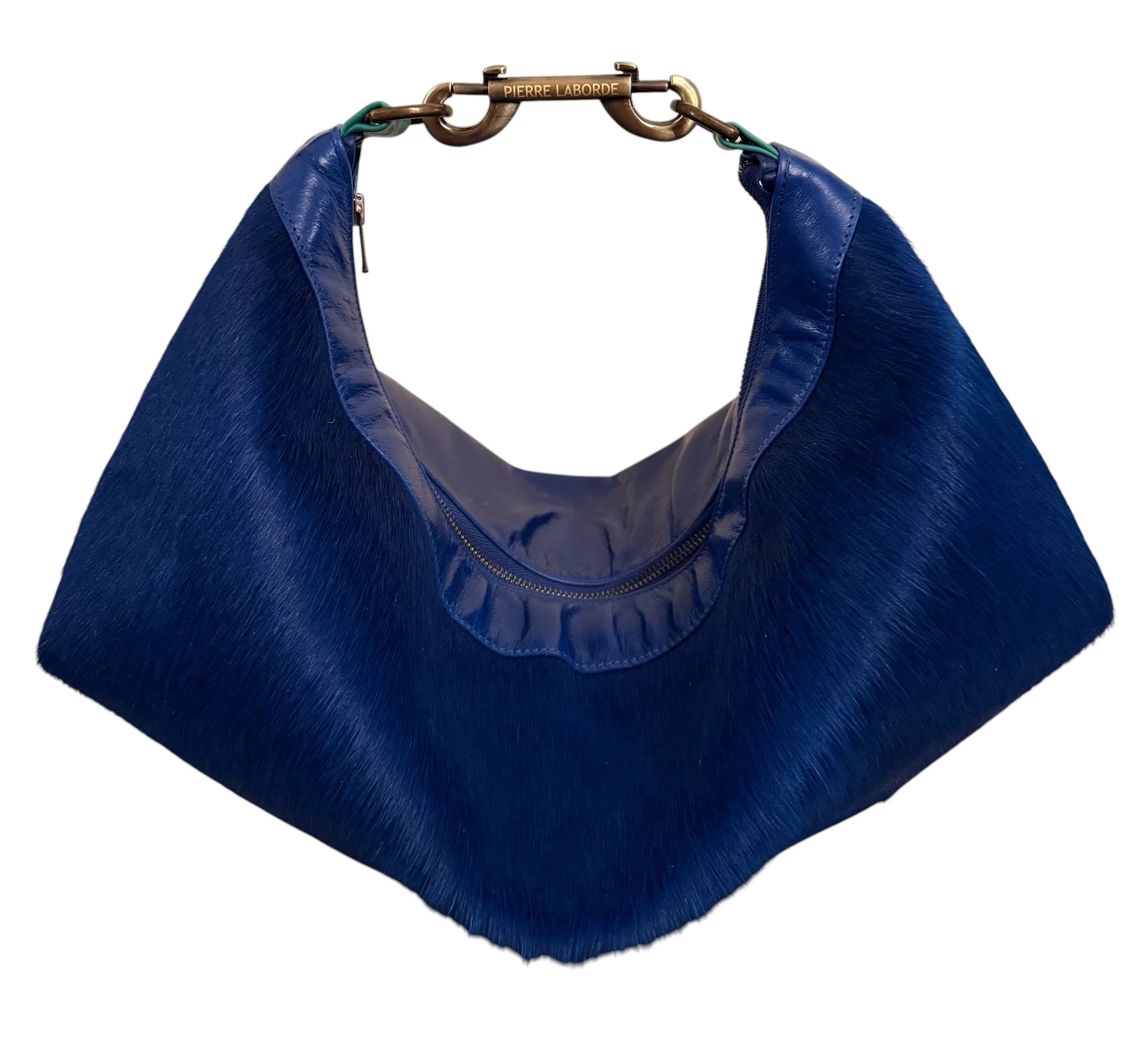 Dania / Short Hair Blue Brazilian Cowhide  / Soft Blue Leather Hide