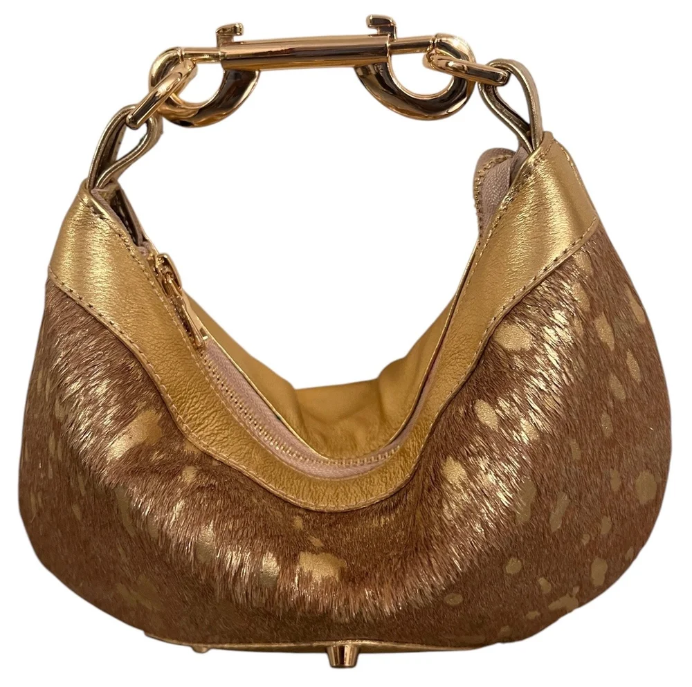 Hobo Purse Acid Wash Cowhide Purse Tooled Leather Cowhide Cross