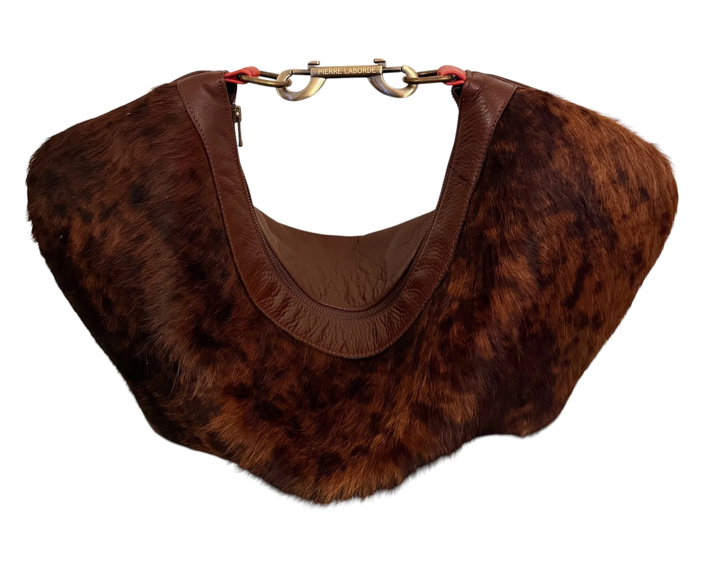 Emma / Short Hair Brown & Tan Cowhide  / Soft Brown Leather Hide