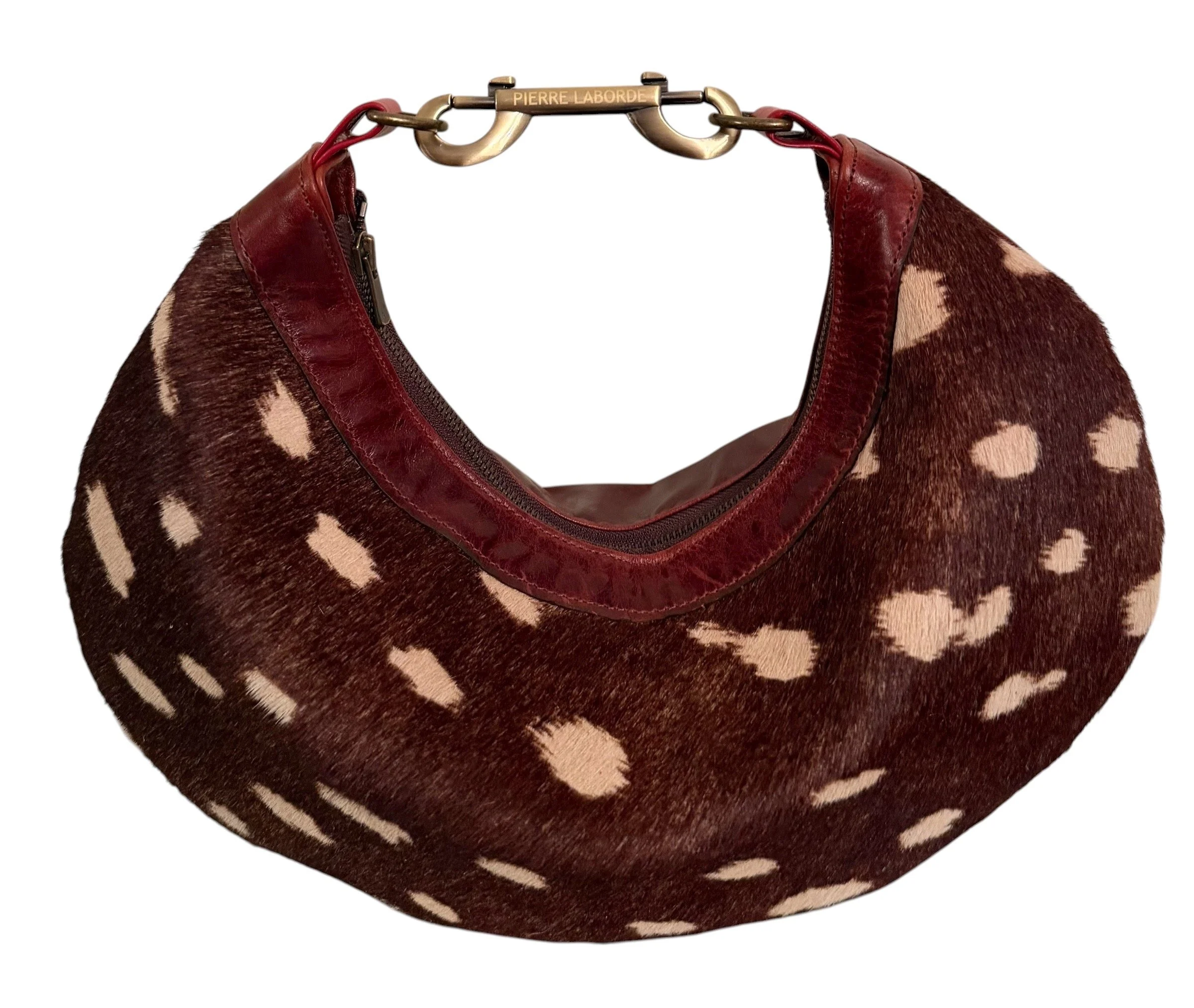 Audie / Brown & Tan Print Cowhide / Soft Brown Leather Hide