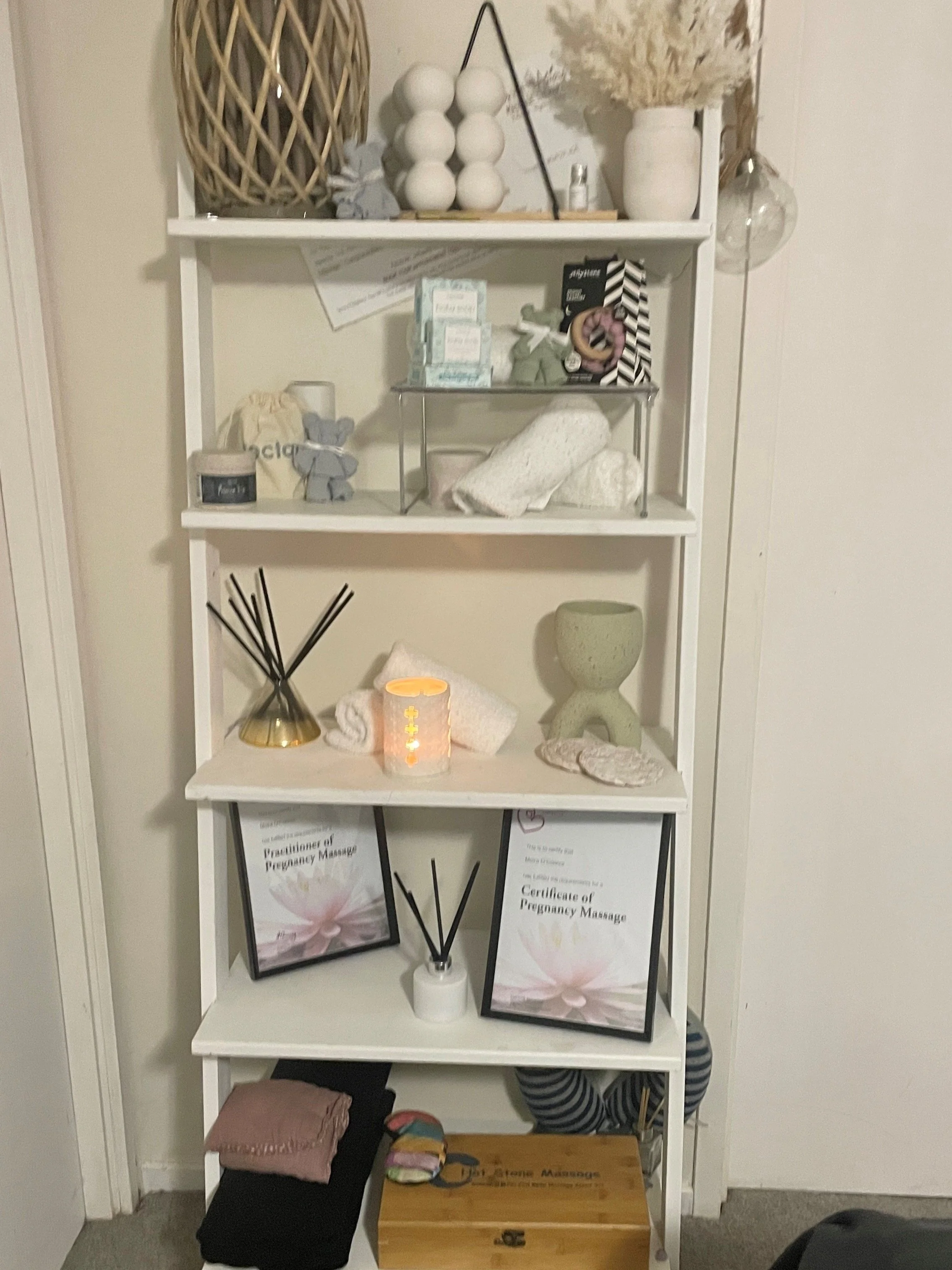 Interior design and styling before photo for massage studio in Howick, Auckland NZ