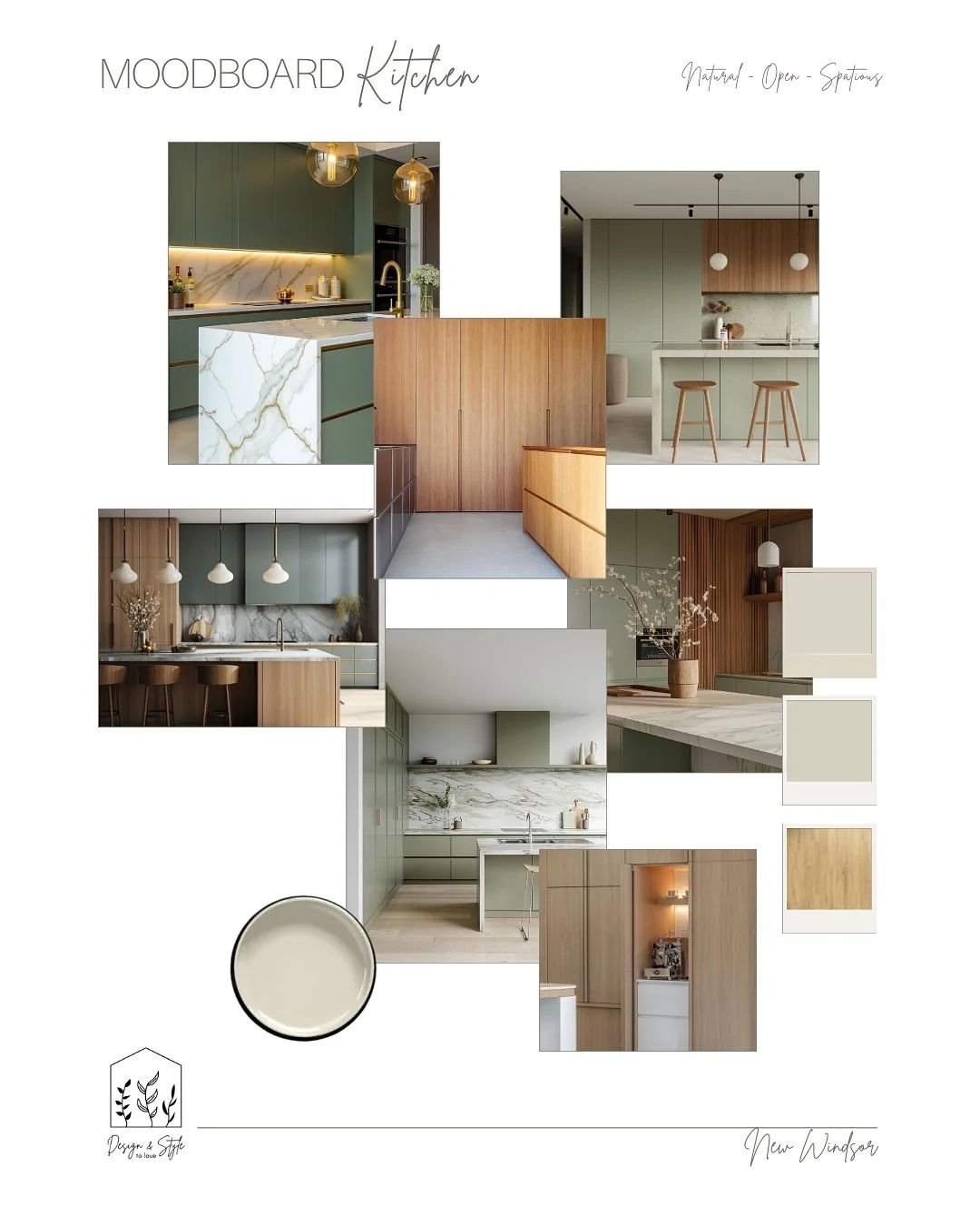Battle of the kitchens! 🥊 
White &amp; bright or green &amp; grounded?

Which kitchen moodboard gets your vote &ndash; classic white or green and earthy?

Cast your vote below! 👇

.
.
.
#KitchenDesign #InteriorInspo #KitchenMoodboard #AucklandInter