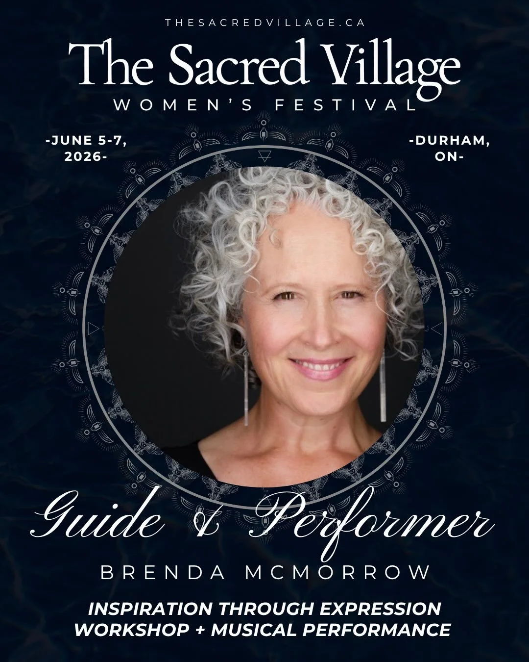 ✨ Meet @mcmorrowbrenda 

Brenda McMorrow is known for her unique and warmly embracing style of mantra medicine music, in which she blends elements of acoustic folk, world rhythms and ancient Indian chants with a sweetly introspective singer-songwrite