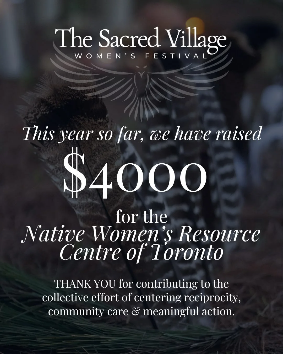 Thank you Sacred Village family 🤲🏼

It is deeply important to us that we commit to the ongoing learning &amp; listening of what it means to be in harmonious, loving relationship with the many resources we benefit from living &amp; gathering on the 