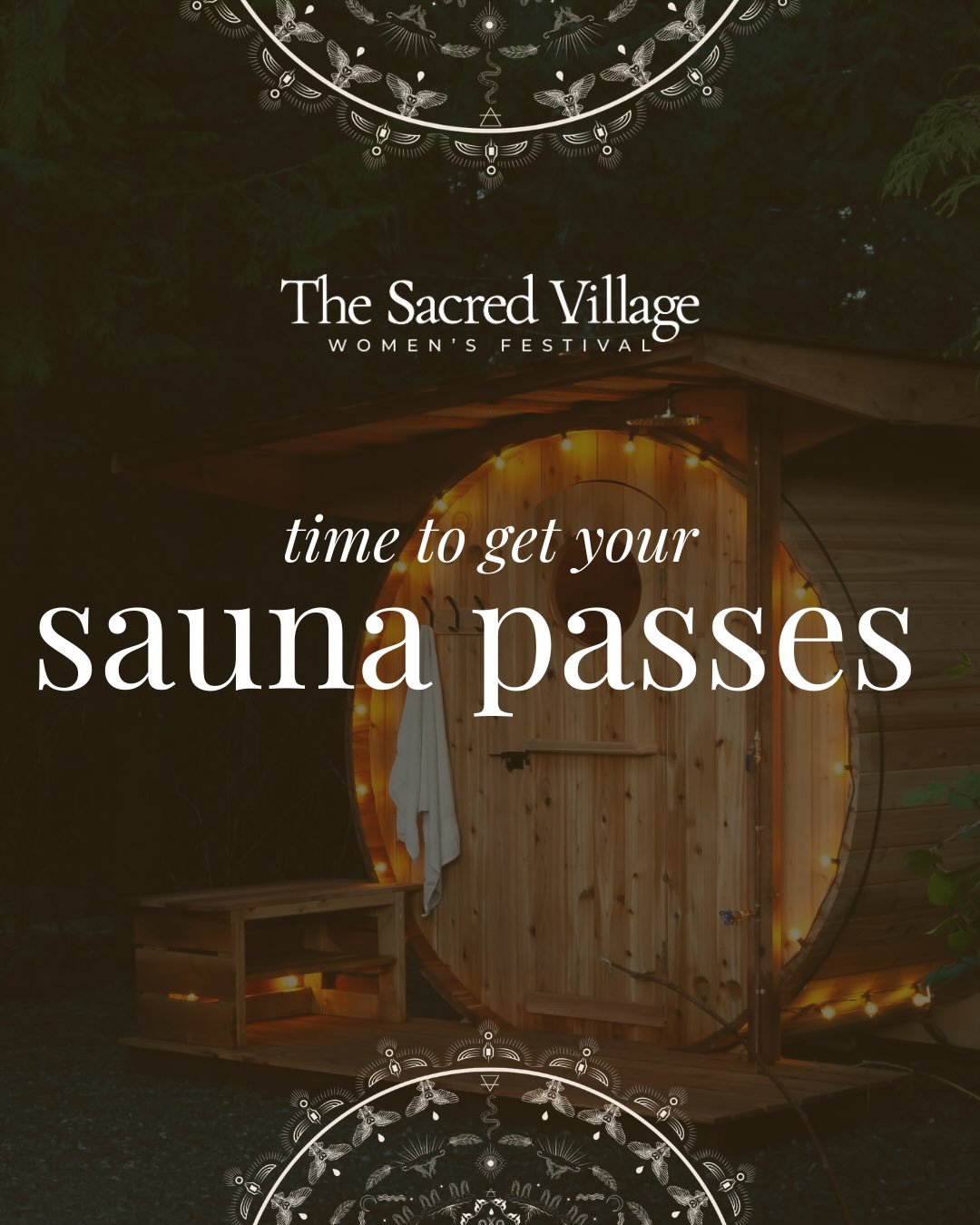 Riverbank saunas are back this year! 🔥🌲🌸🧖&zwj;♀️

If you plan to indulge we *highly* recommend securing your sauna pass early this year as capacity is limited.

Visit our website to add a pass to your festival experience 🤍

Less than 4 weeks out
