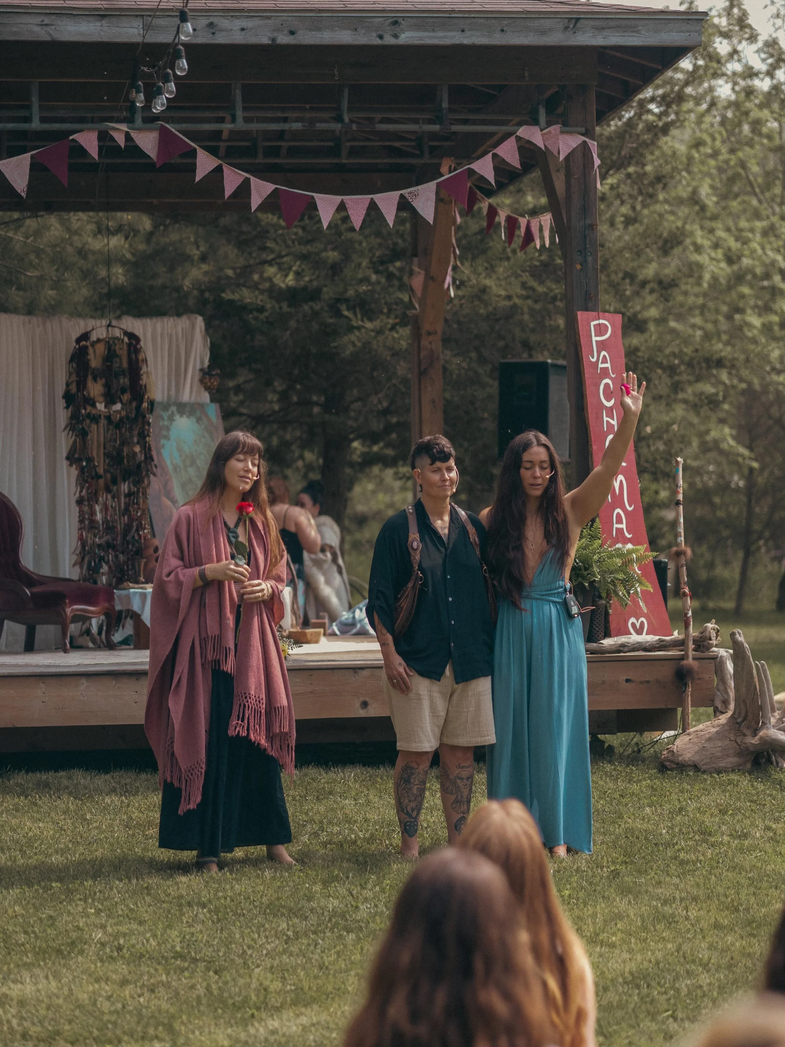 22 days until we officially open the 4th expression of The Sacred Village Women&rsquo;s festival 💠🌹

Reflecting on the beauty, tenderness and deep love we cultivated in last year&rsquo;s opening ceremony 🪽

What a gift it is to journey with you al
