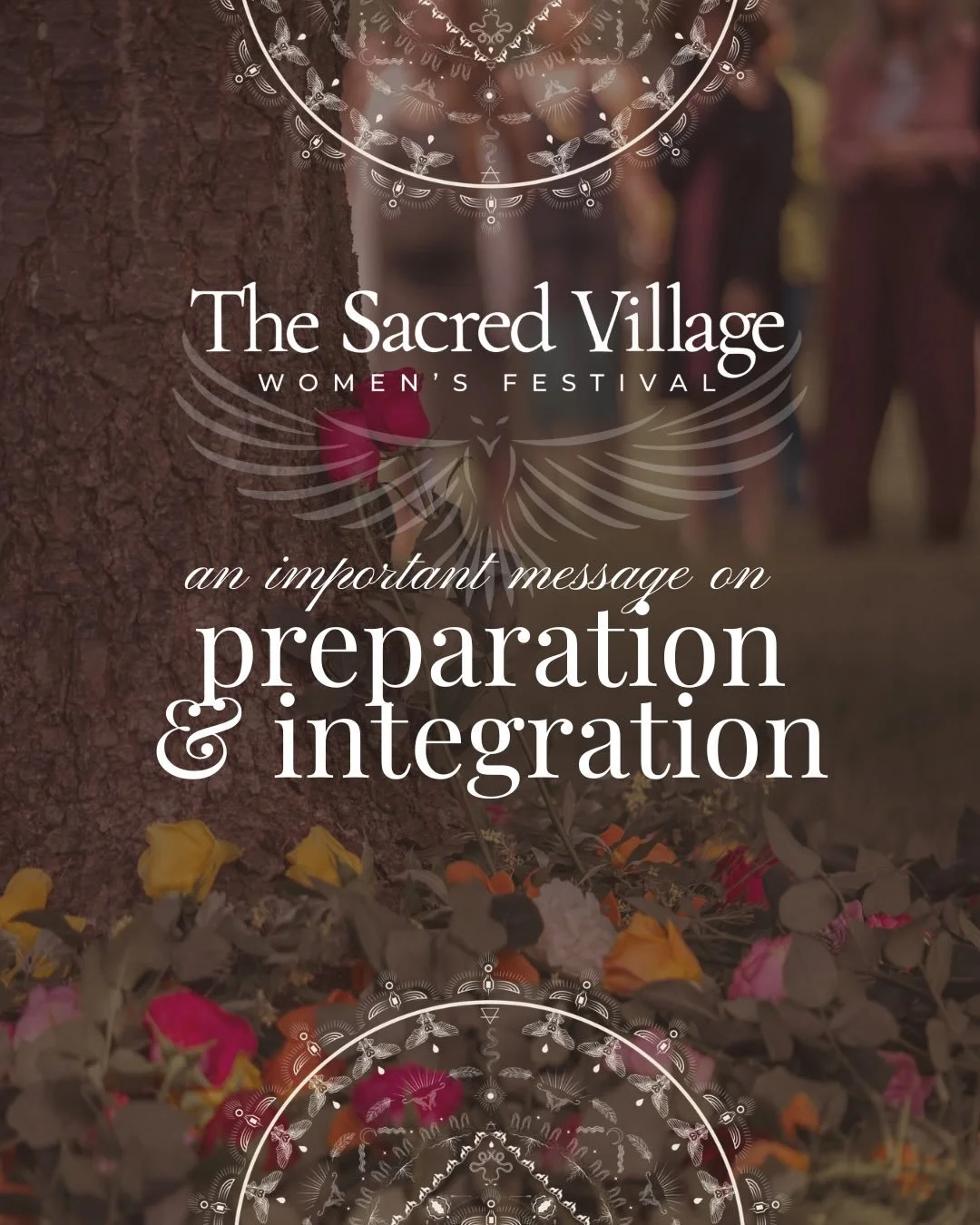 Our intention &amp; integration calls are here to cradle the festival experience on both ends ~ gathering us into intentional connection before we arrive on the land together, and holding us again as we soften open and weave the experience back into 