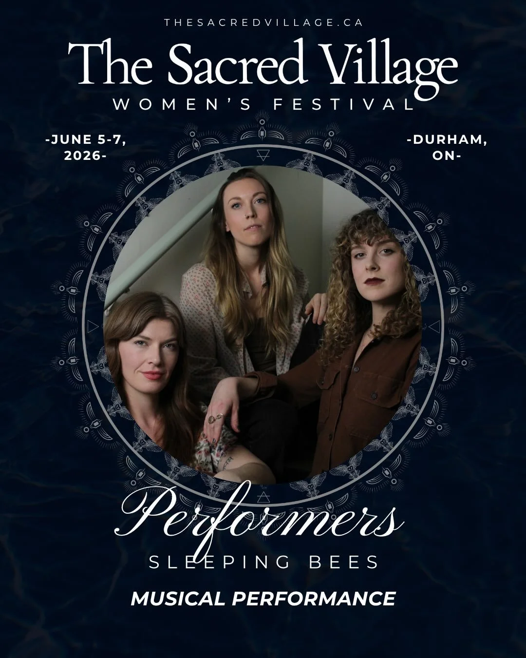 ✨ Meet @sleepingbeesband 

Sleeping Bees is an all female Toronto-based contemporary folk trio made up of Kathryn Merriam, Madison Ryley &amp; Reid Zo&eacute;. Singing original music inspired by nature and the human experience, their poignant lyrics 