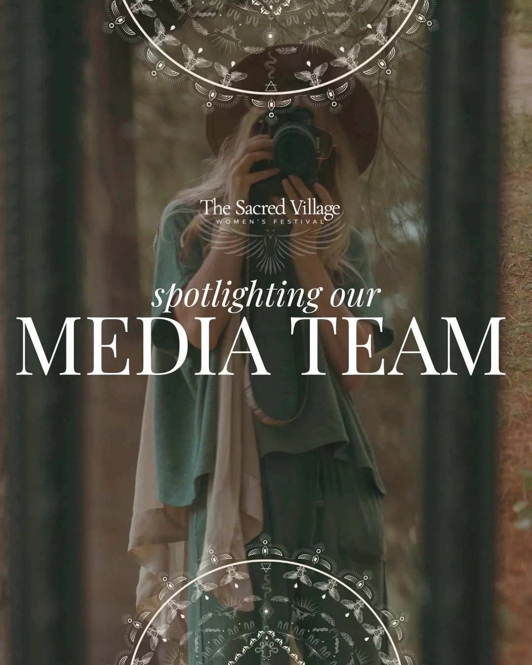 The visionary women behind the lens 👀✨

Our media team will be gently weaving through the festival capturing the beauty, magic, tenderness, devotion, laughter, artistry, and aliveness that unfolds within Sacred Village.

These 4 beauties hold such c