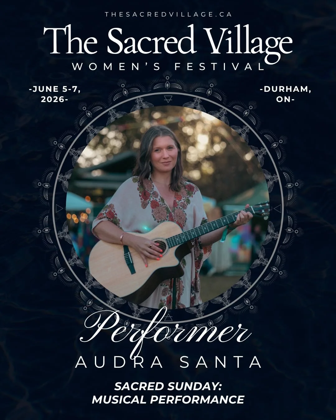 ✨ Meet Audra @copper_lighthouse 

Audra Santa is a soul-stirring songwriter who creates shared experiences of spiritual and community connection.  Her diverse musical background includes touring her original music in Sweden, performing alongside Cana