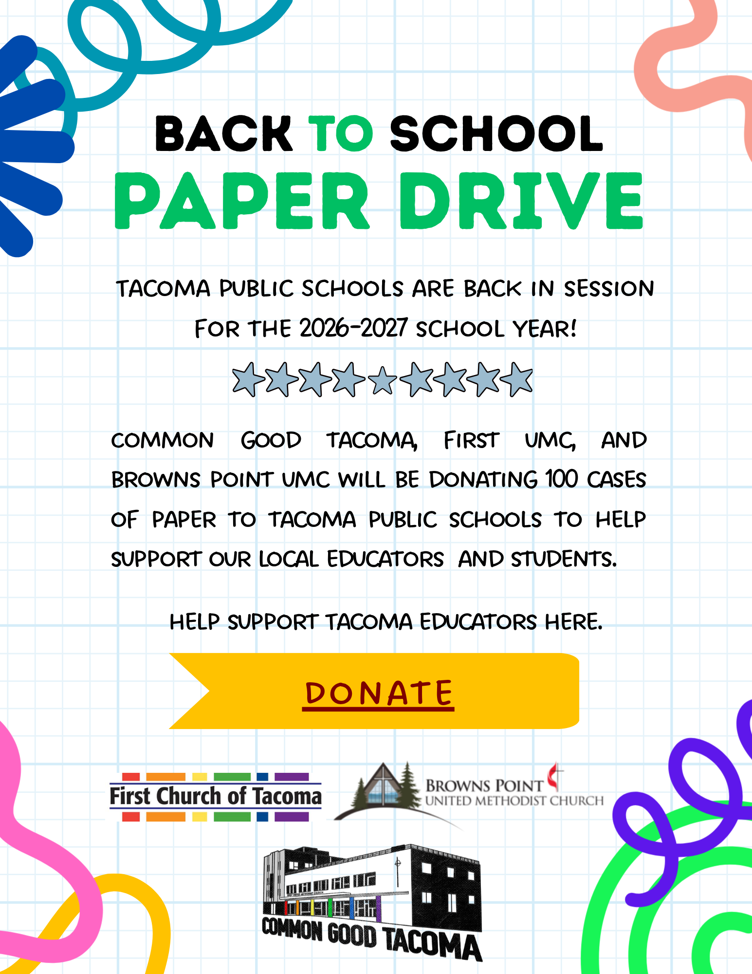 Support Tacoma Educators and Students