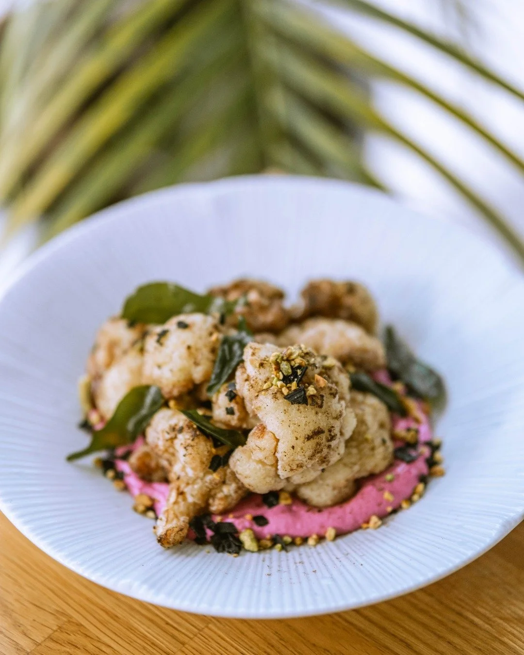 You don&rsquo;t want to miss this one. 

Spiced cauliflower with smoked beetroot labneh.

#codecairns #cairnsrestaurant