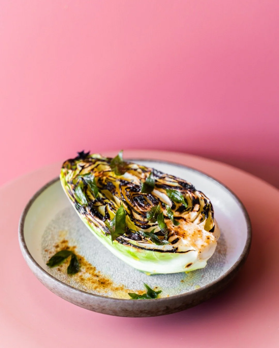 Chargrilled sugarloaf cabbage, toum, ras el hanout

#codecairns #cairnsrestaurant