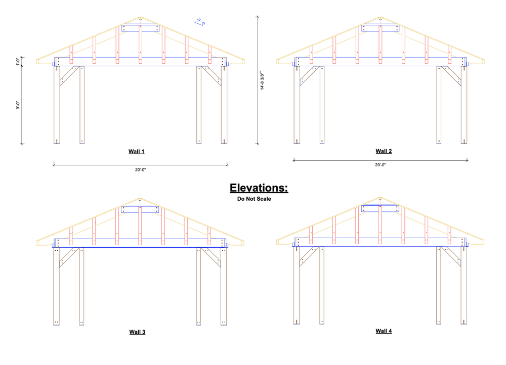 Timber Frame Gazebo & Pergola Plans — Connext Post & Beam