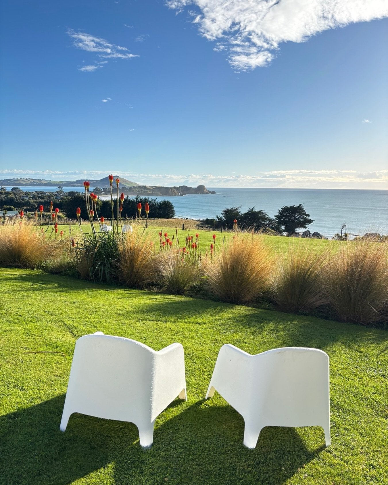 Perfect spot for my morning cuppa &hellip; gorgeous day by the coast. 
No rush to go anywhere &hellip; just watching the waves; listening to birdsong and a quiet sense of calm. 

Book your restorative stay on the coast ! 
Head over to our website - w