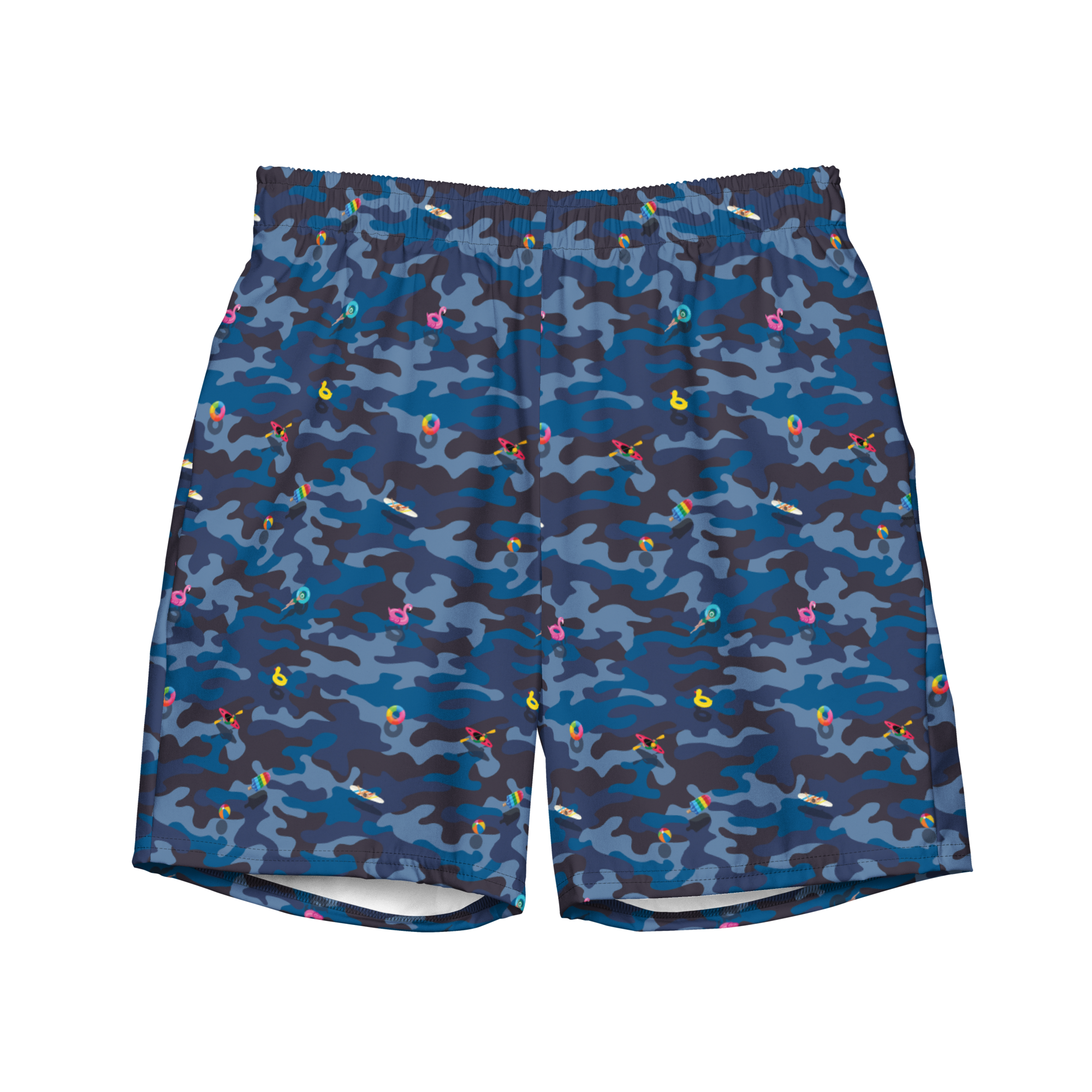 HH camo sea print swim trunks