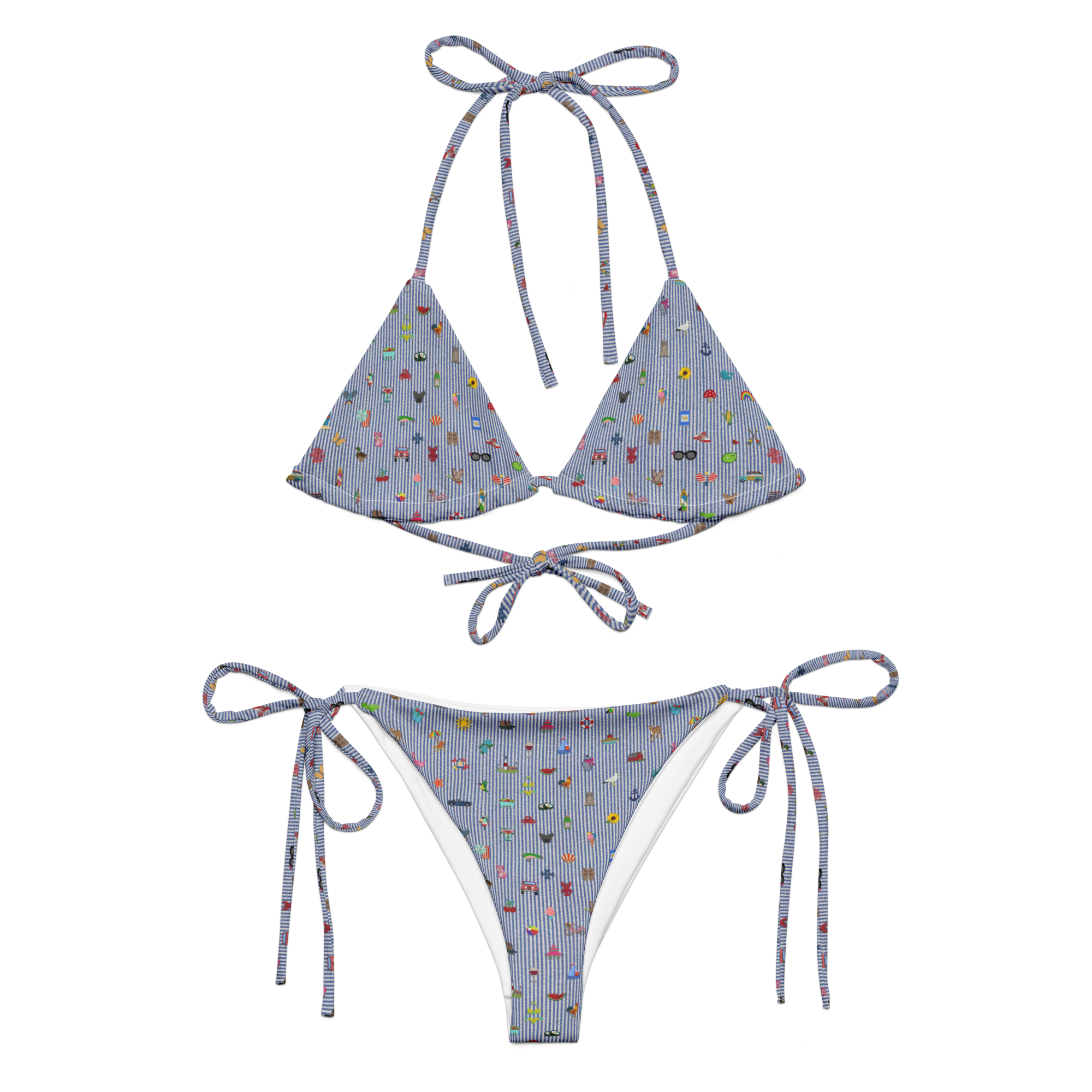 HH critter print string bikini