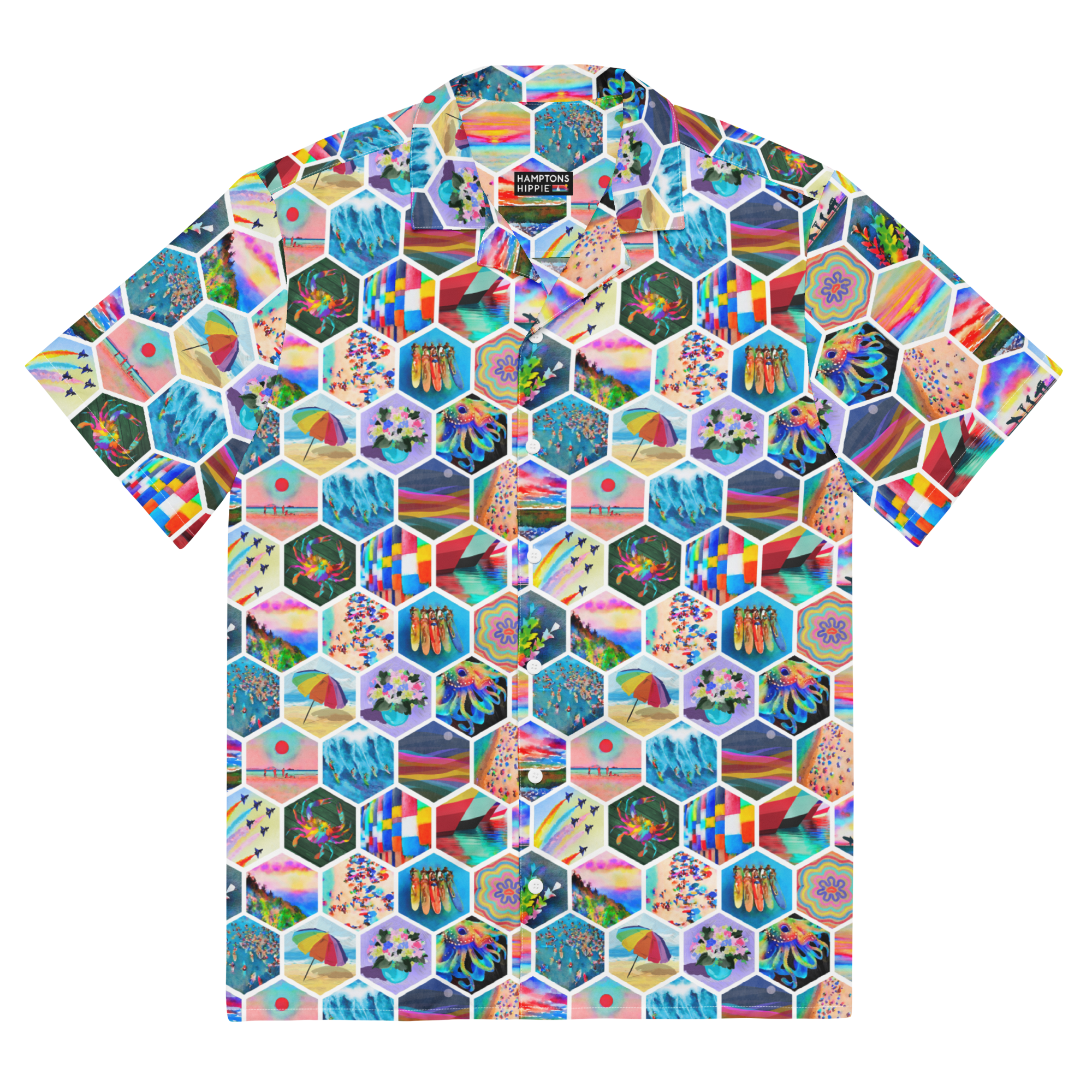 HH watercolor  unisex button shirt