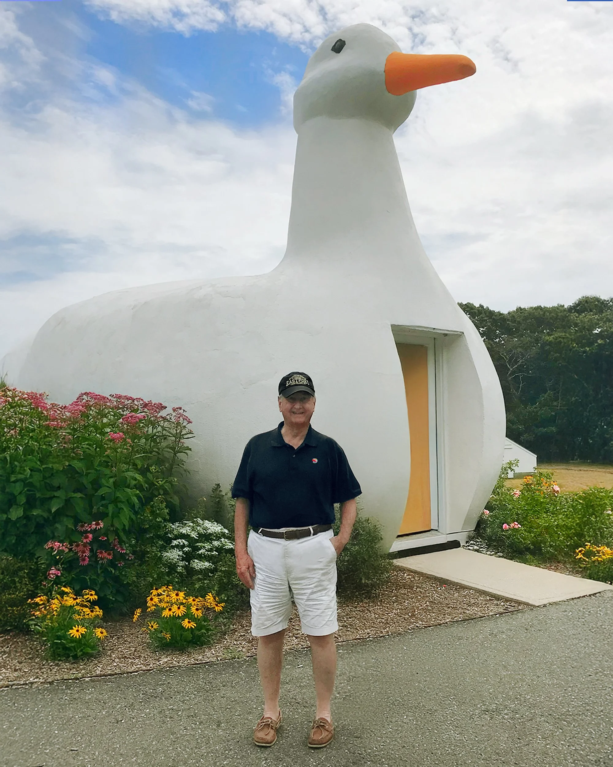 Dad at the Big Duck, Flanders NY