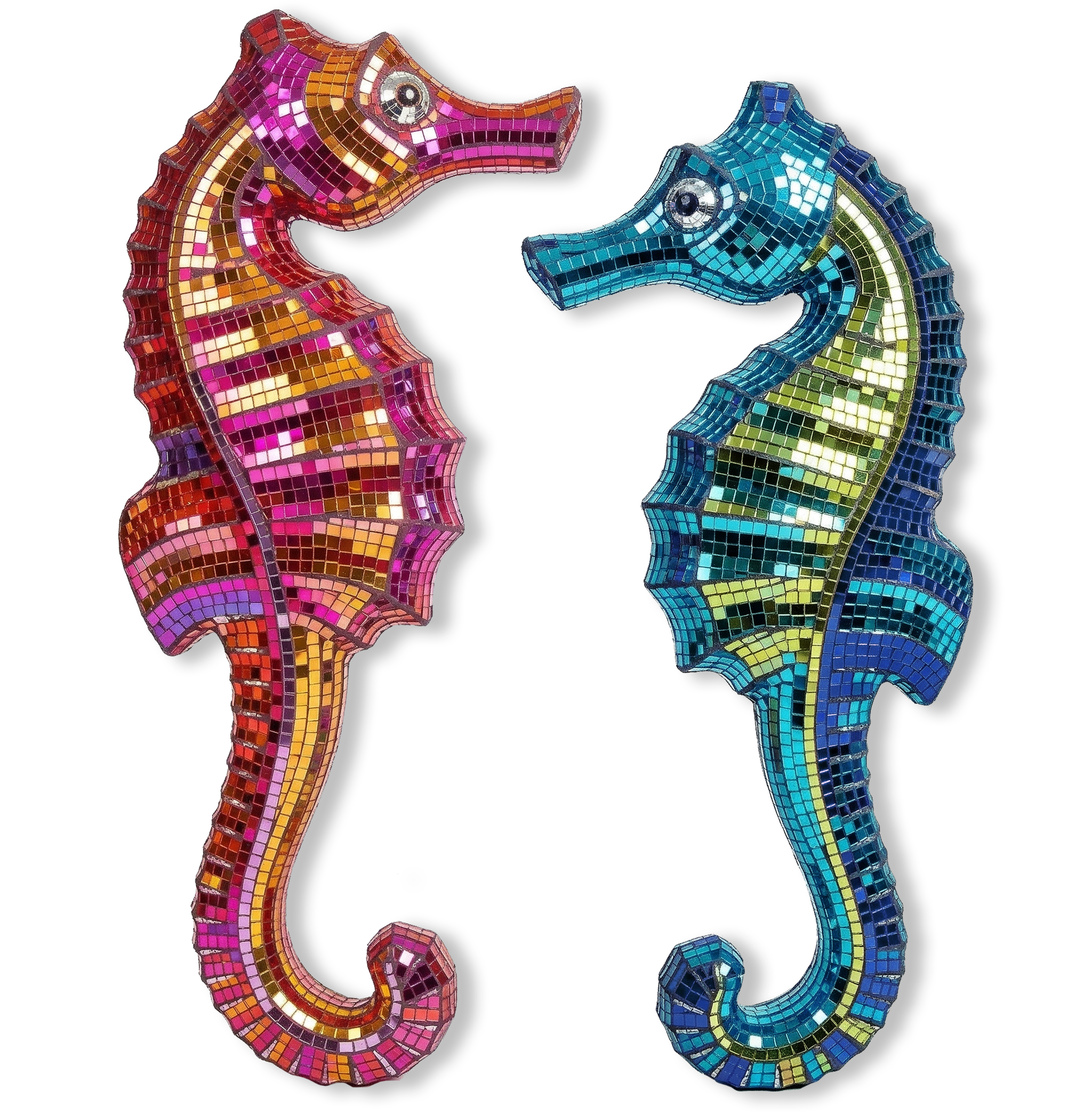 Jumbo Disco Seahorse Pair