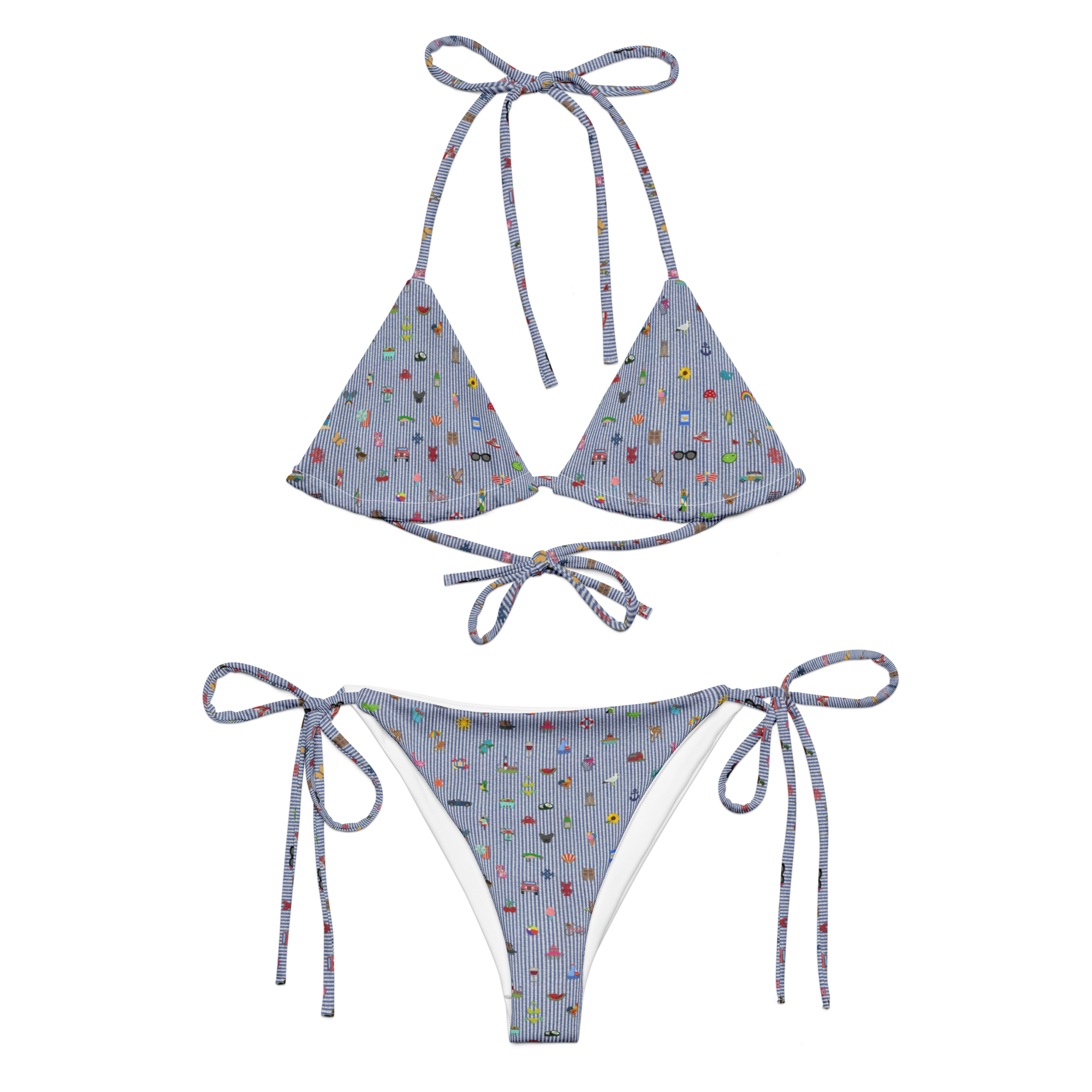 HH critter print string bikini