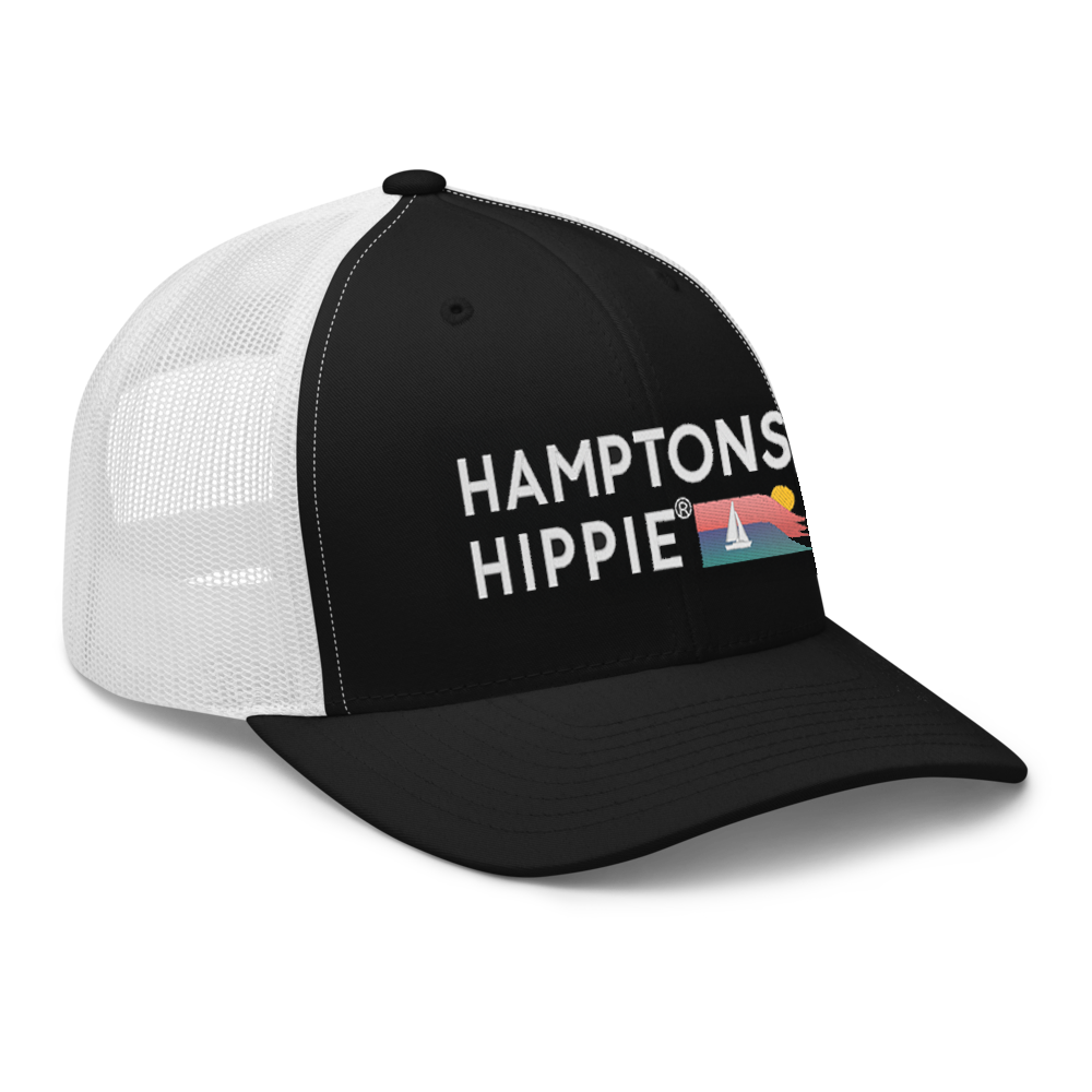 Hamptons Hippie HH-Logo Trucker Hat | Classic Mesh Snapback front