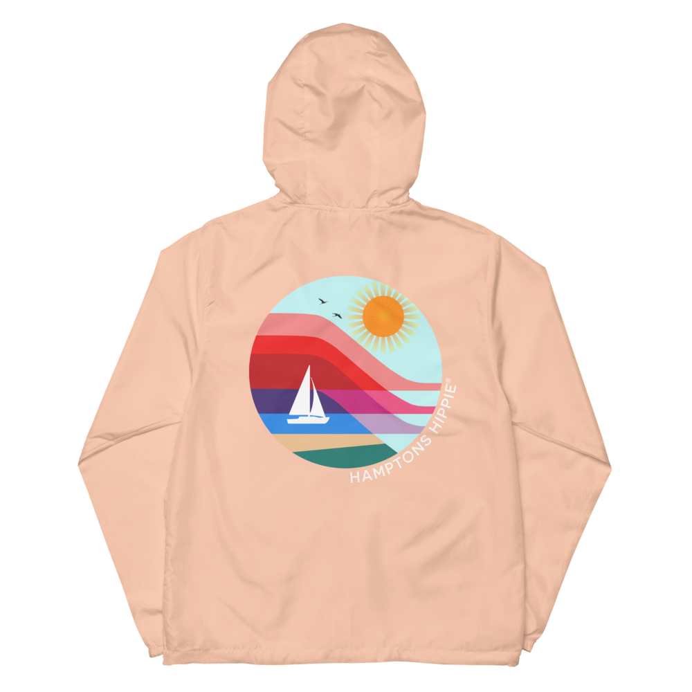 HH coastal windbreaker in peach