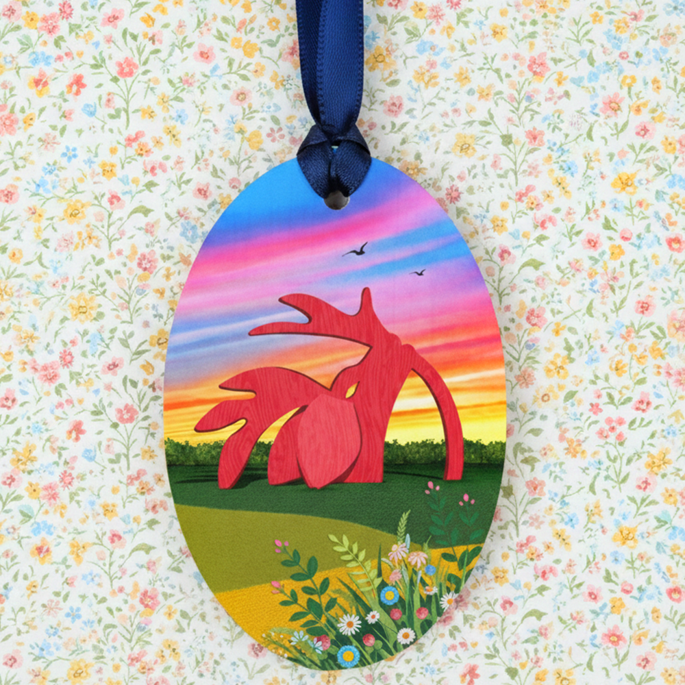 HH Stargazer wooden ornament