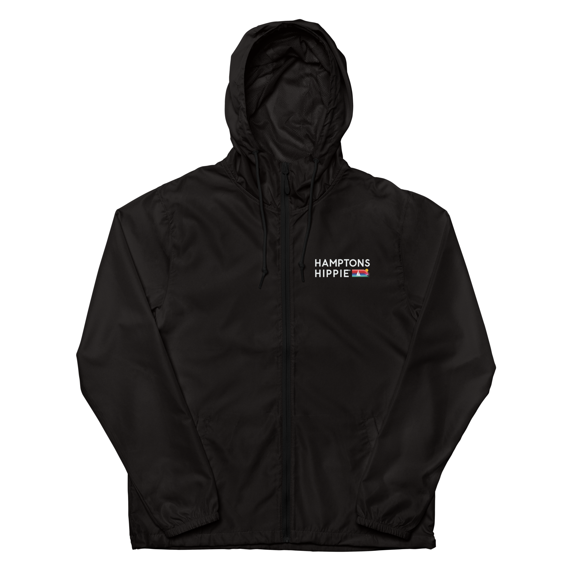 HH logo coastal windbreaker in black or navy