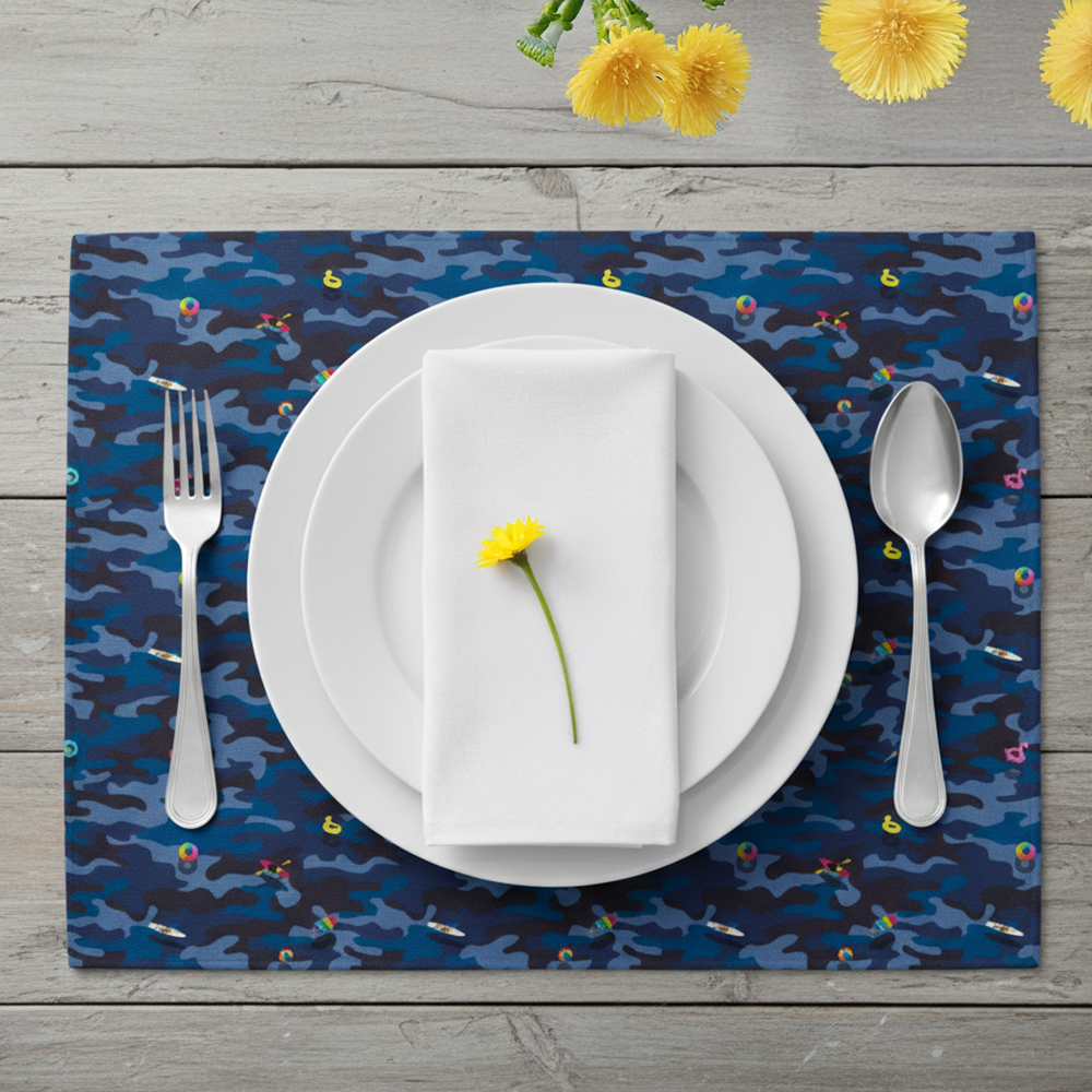 HH  sea camo placemat set