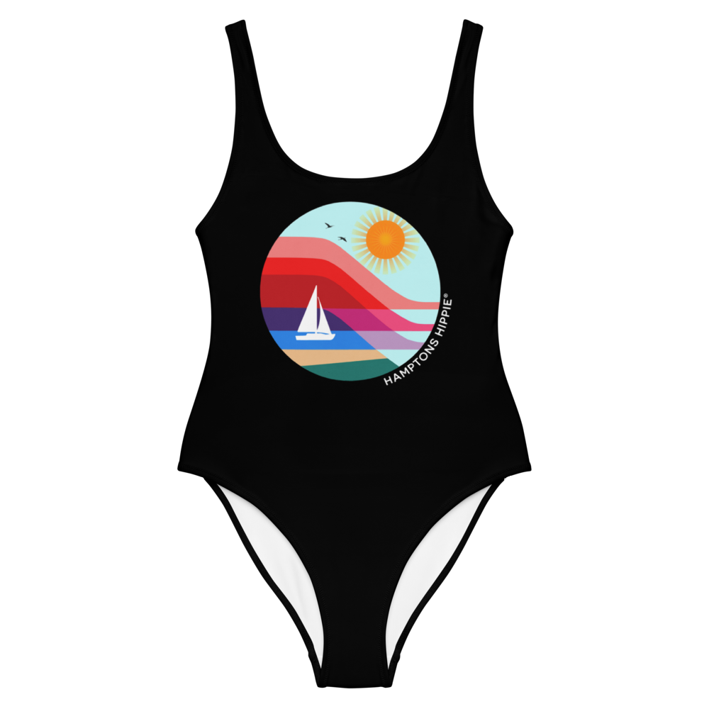 HH logo one-piece swimsuit